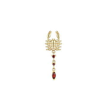 Draco - Scorpion Gemmed Tail with Stinger Dangle