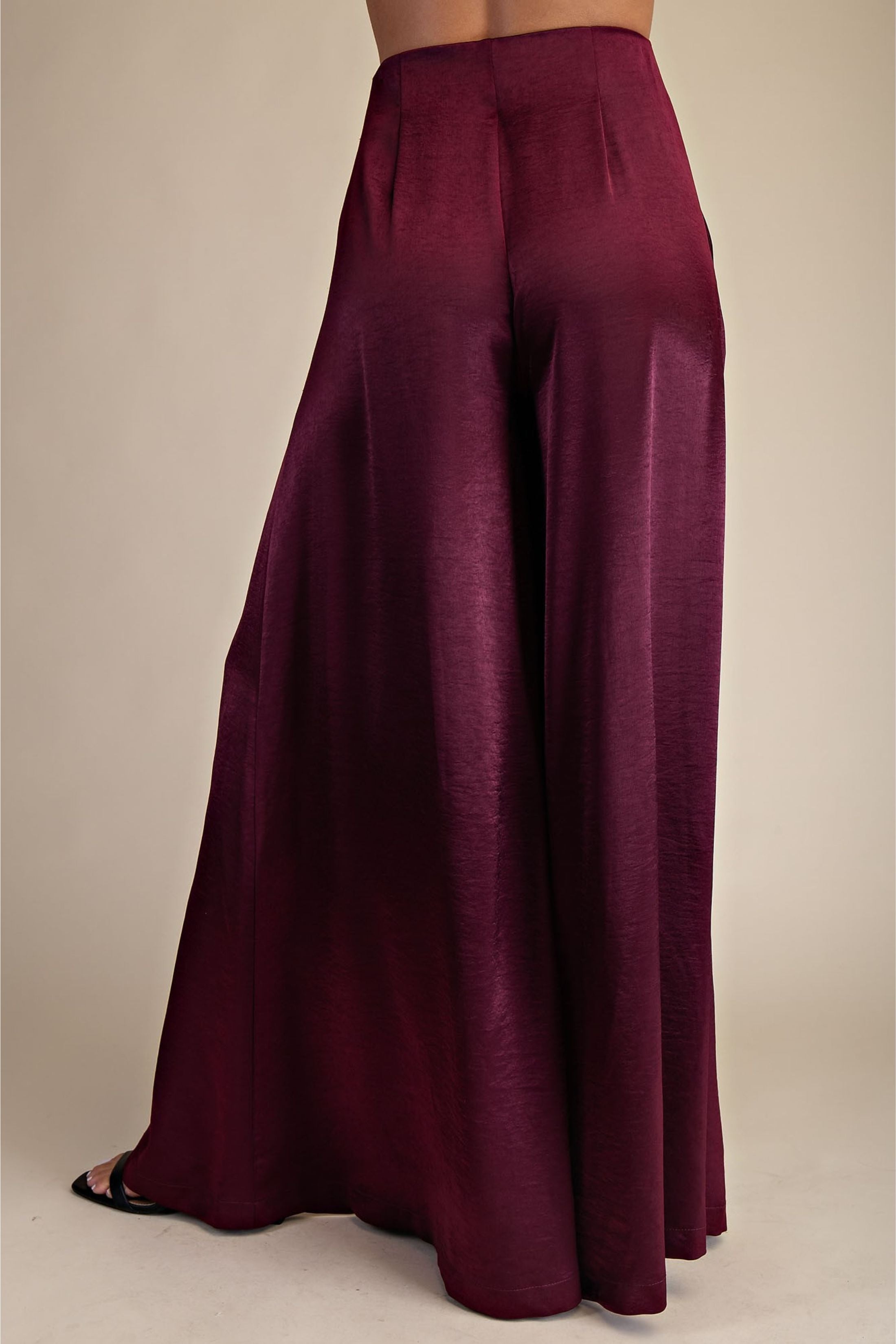 Poppy Satin Palazzo Pants