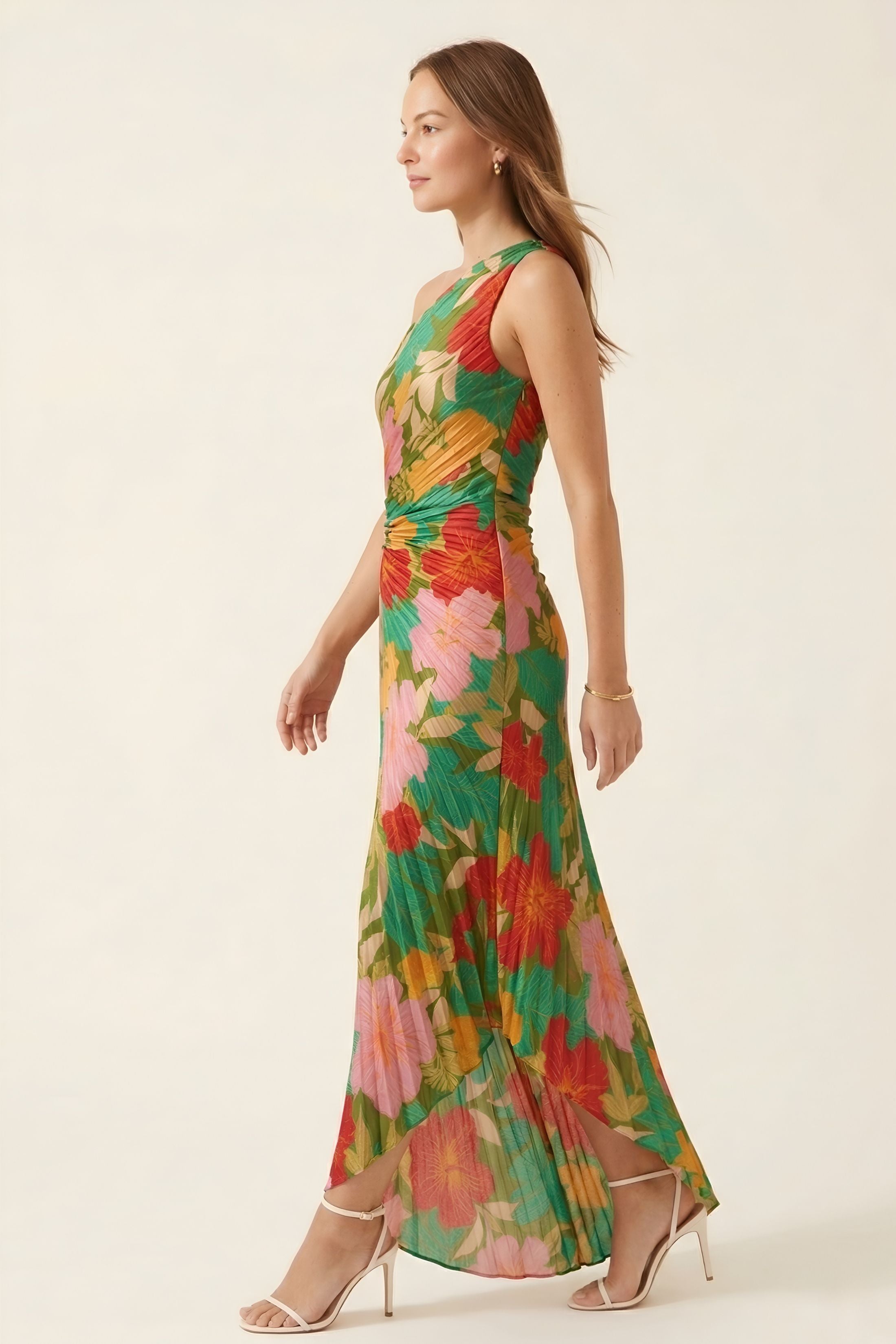 Emma Ibiza Garden Pleated Dress