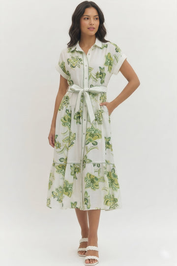 Rosalie Patterned Long Dress