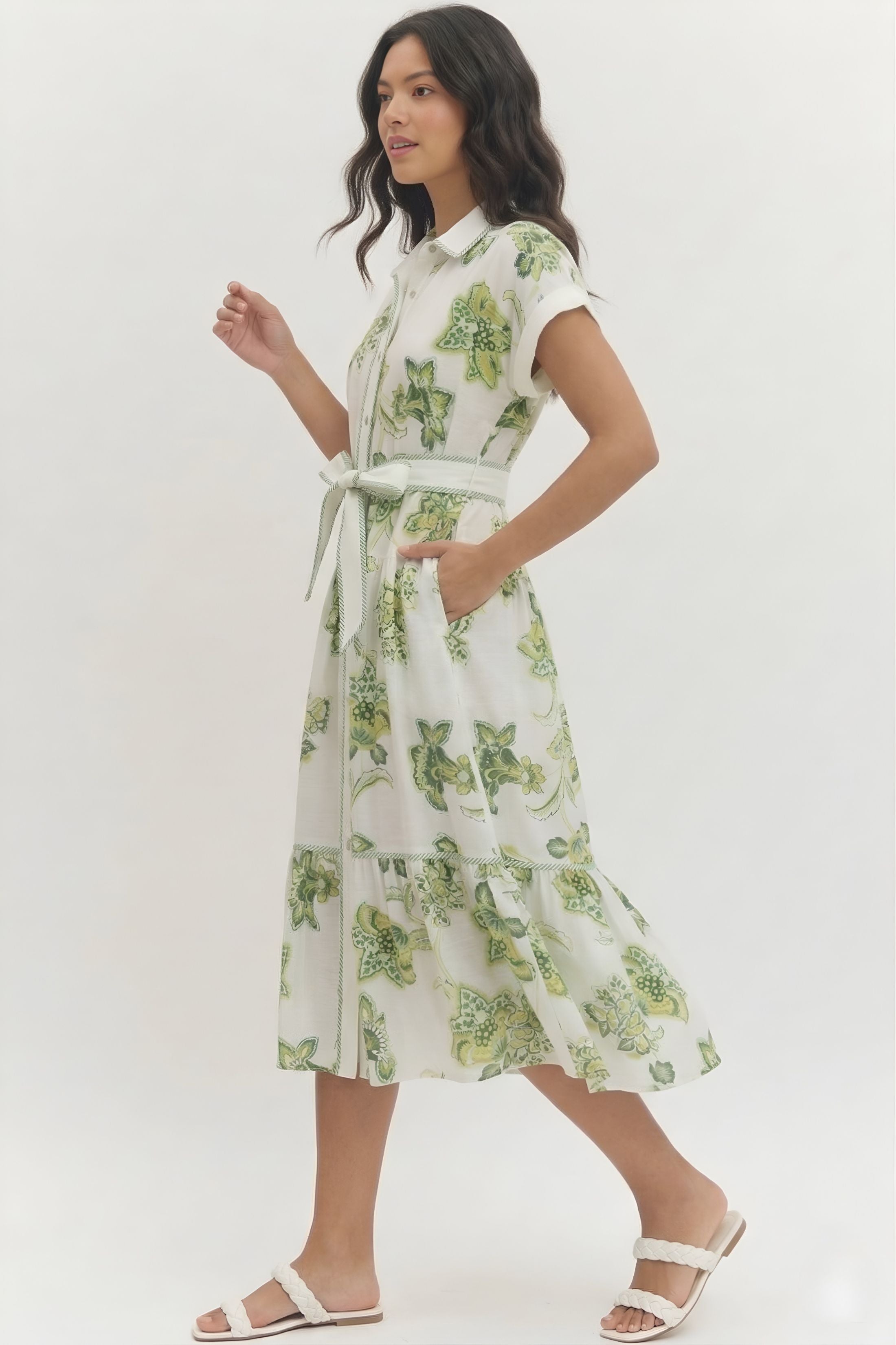 Rosalie Patterned Long Dress