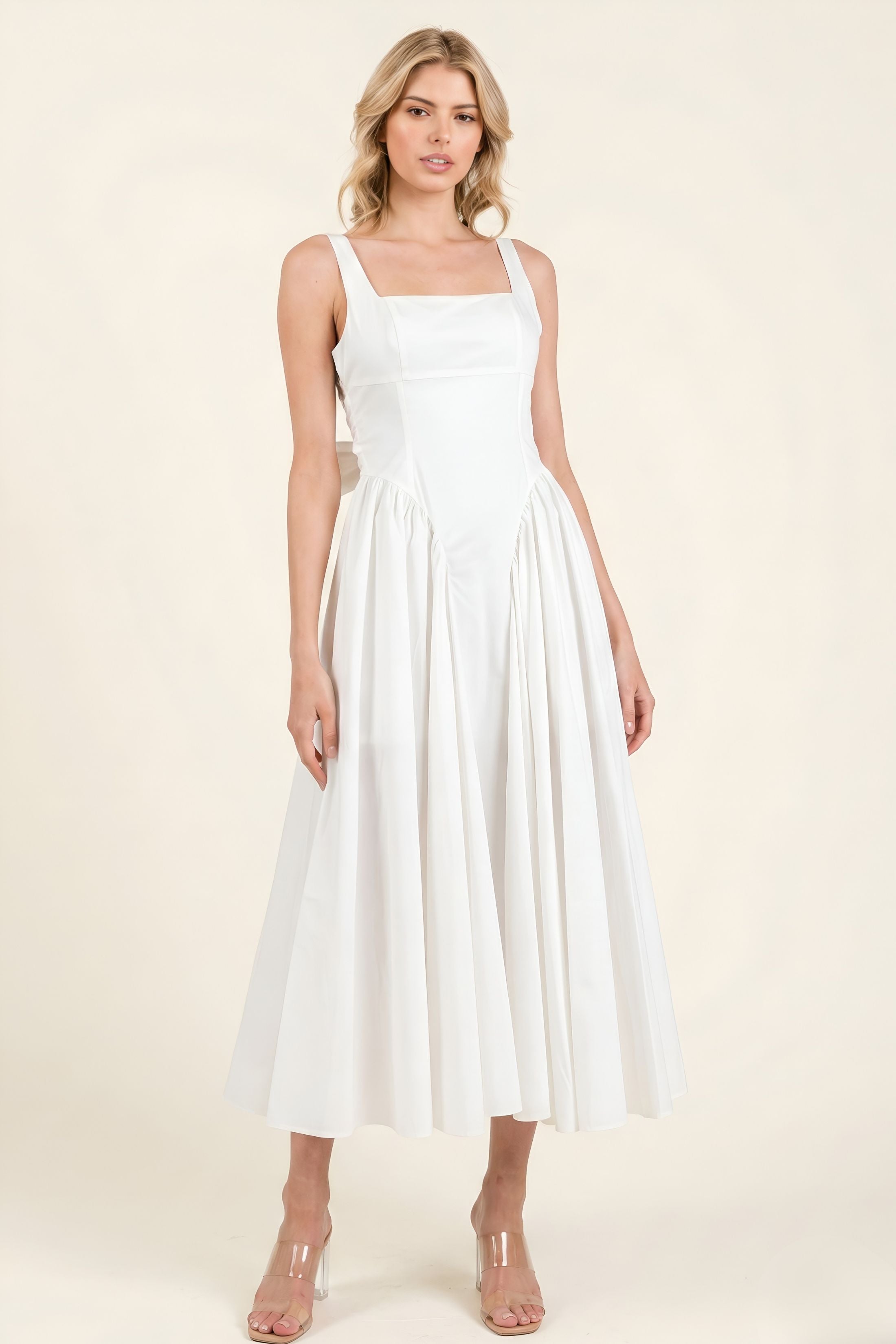 Callie Poplin Midi Dress