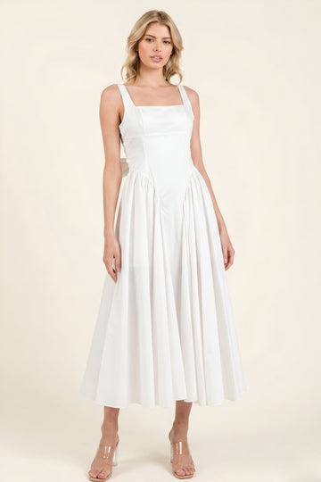 Callie Poplin Midi Dress