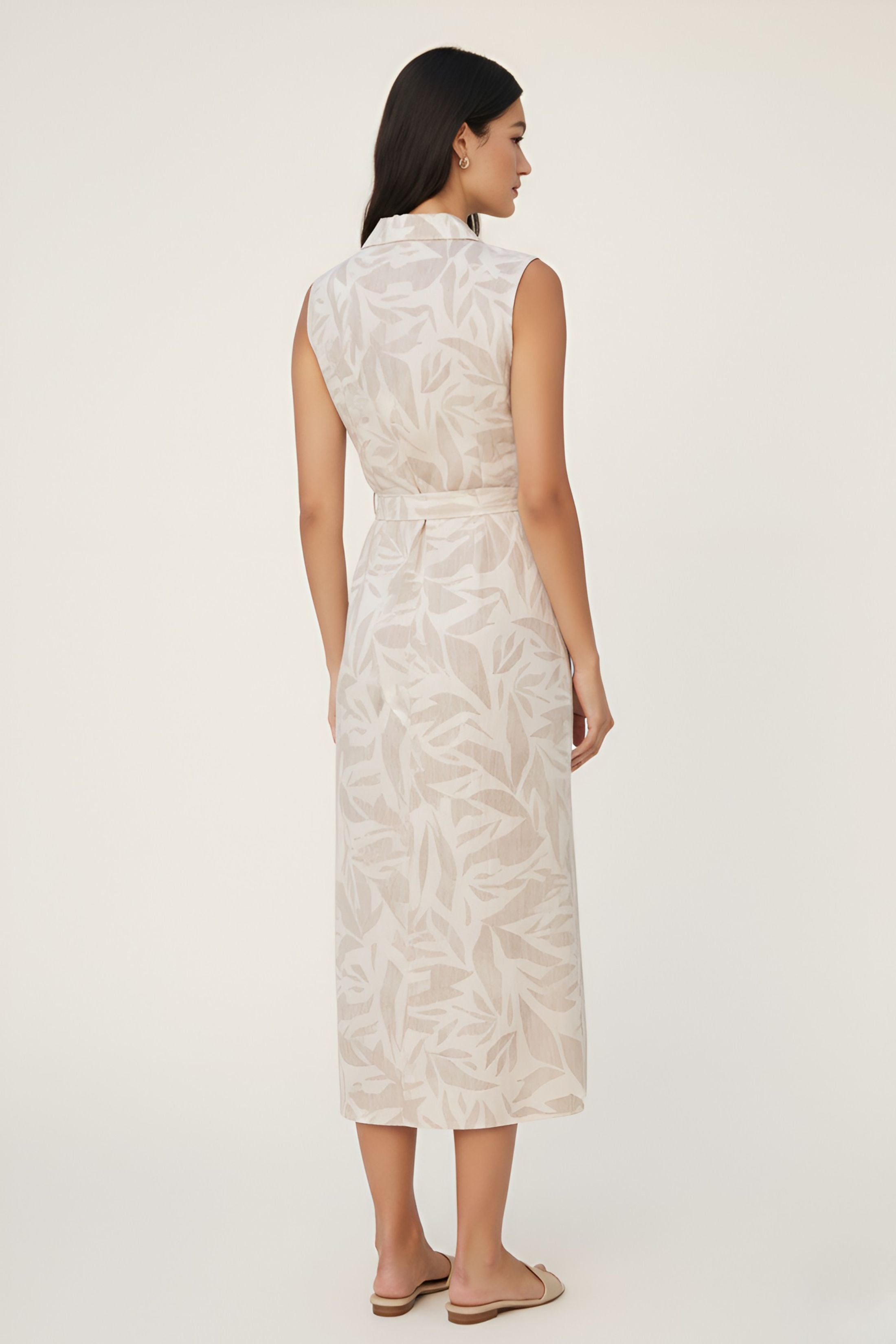 Daisy Sleeveless Shirt Dress