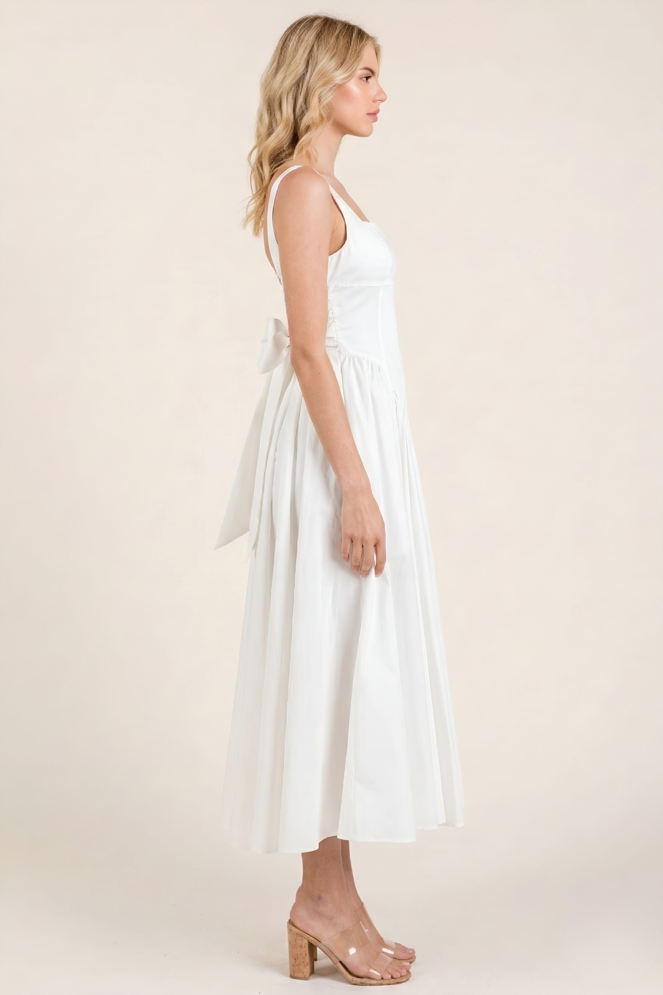 Callie Poplin Midi Dress