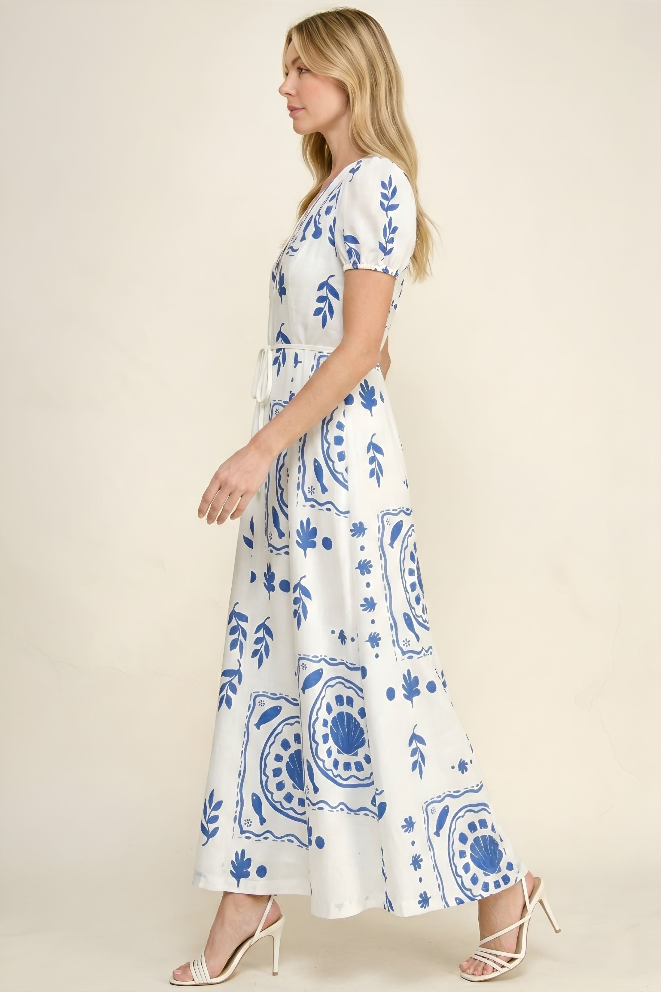 Cecily Tile Print Dress