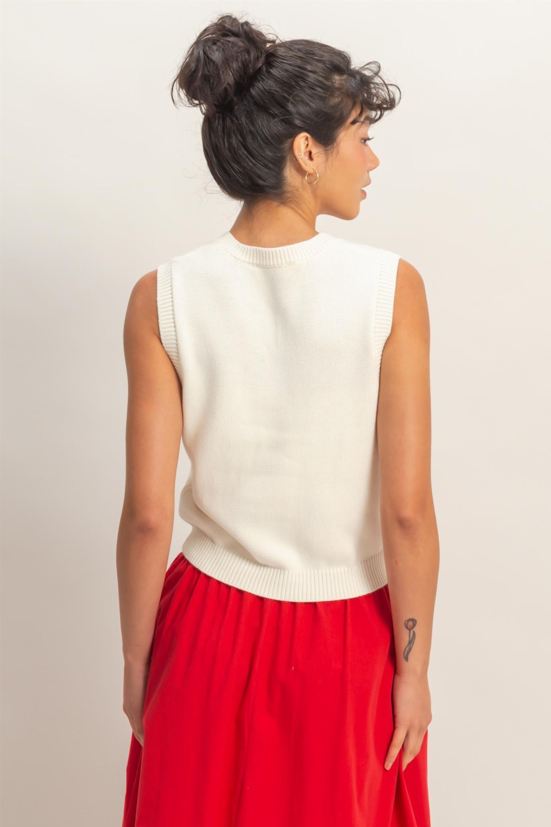 Camille Sleeveless Sweater Vest