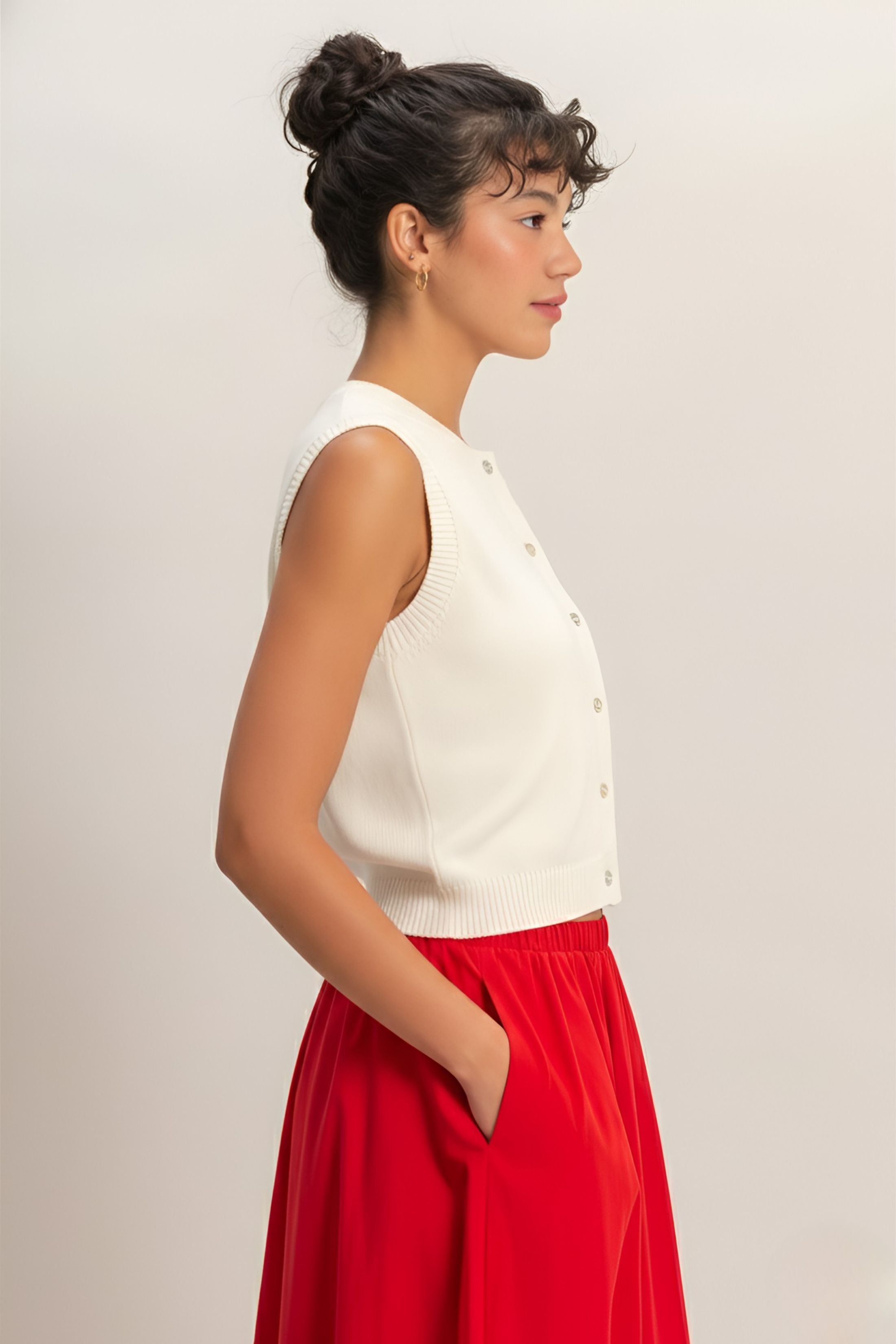 Camille Sleeveless Sweater Vest