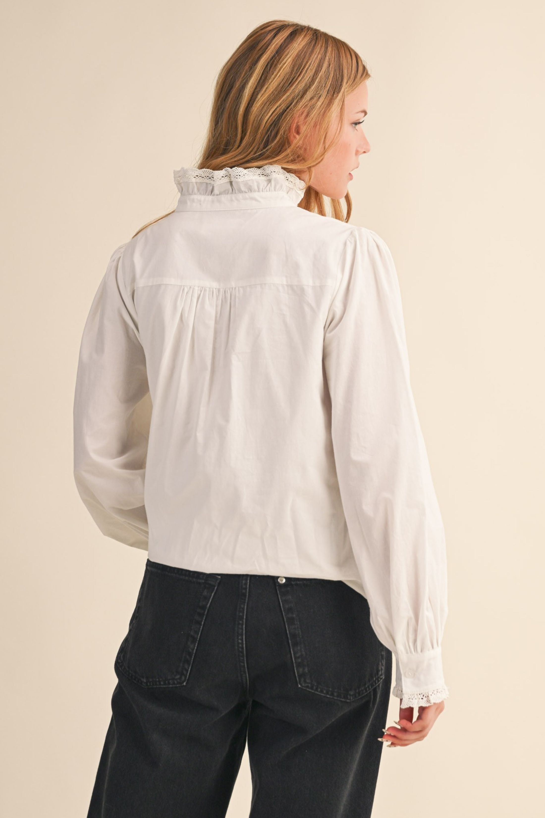 Florence Lace Trimmed Top
