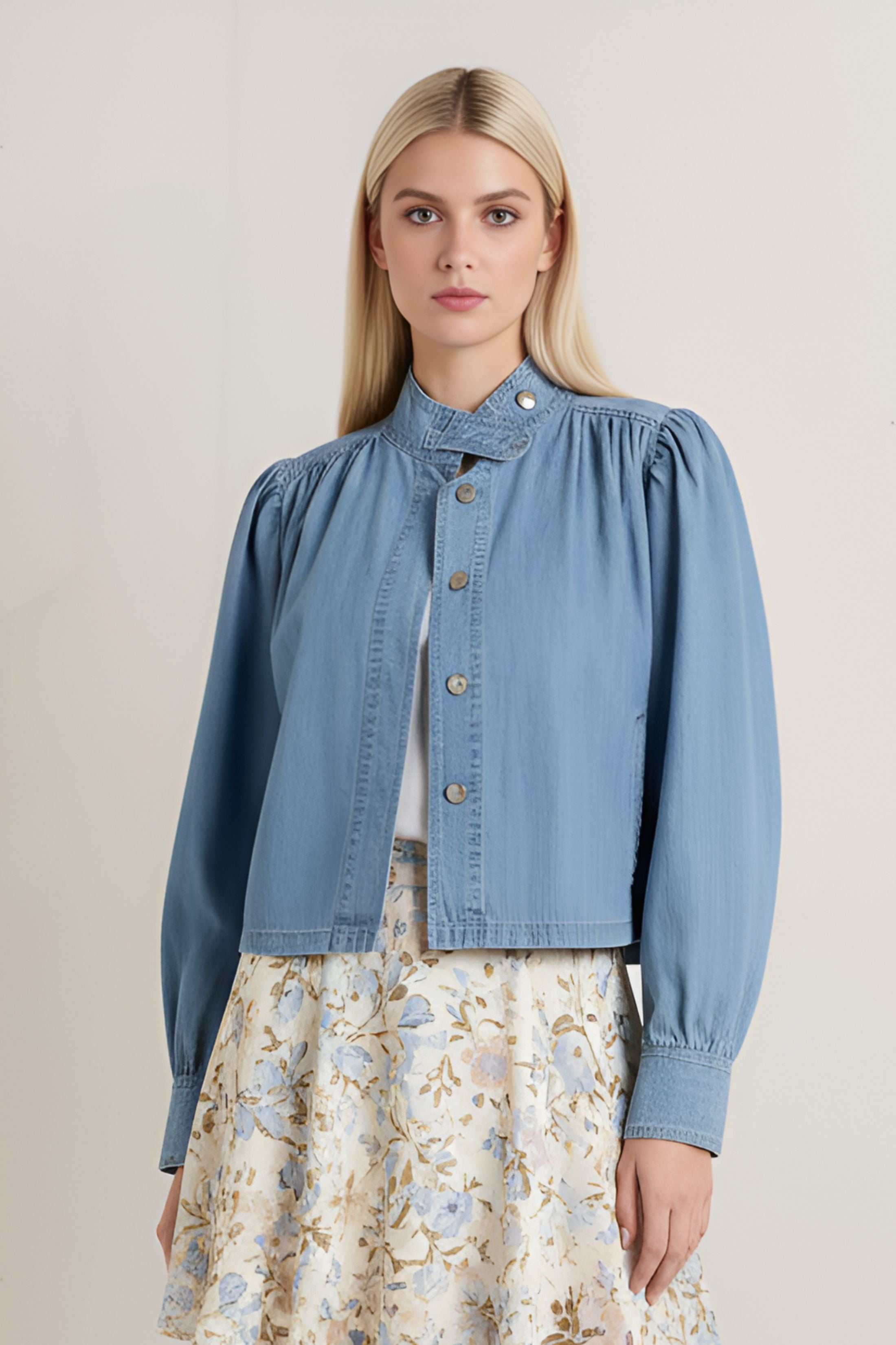 Evie Solid Woven Jacket