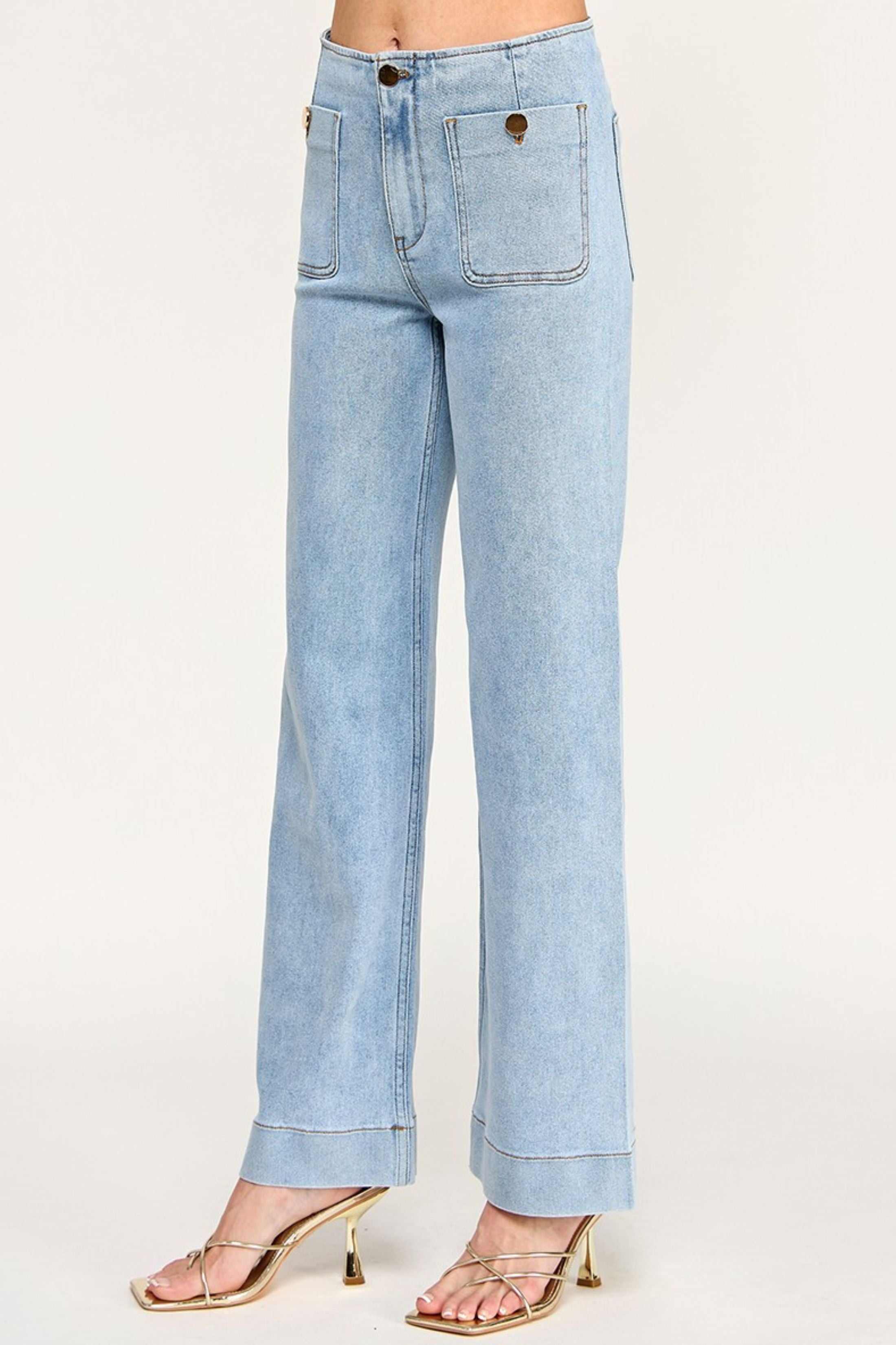 Claire High Waist Straight Jeans