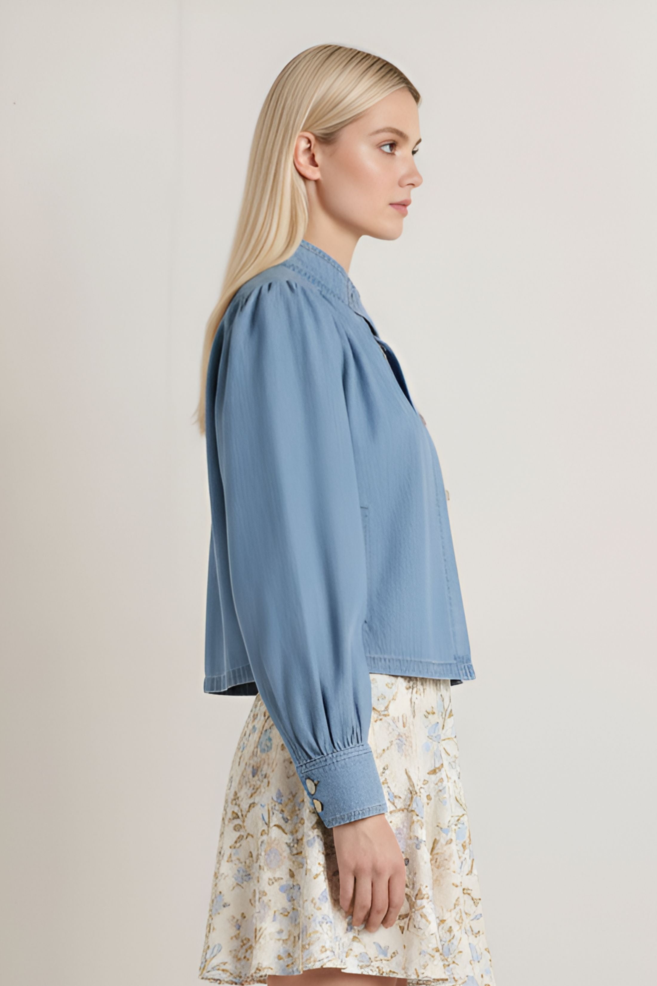 Evie Solid Woven Jacket