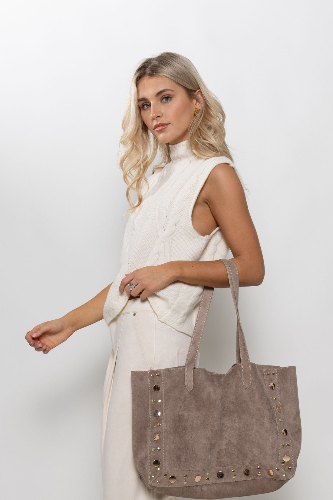 Carmen Sleeveless Sweater Top
