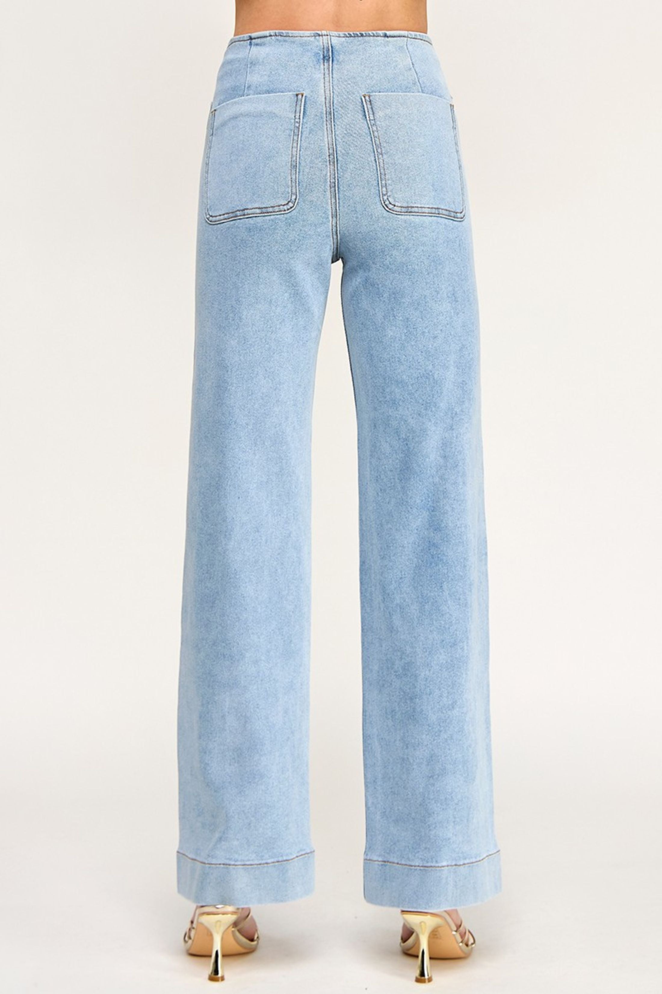 Claire High Waist Straight Jeans