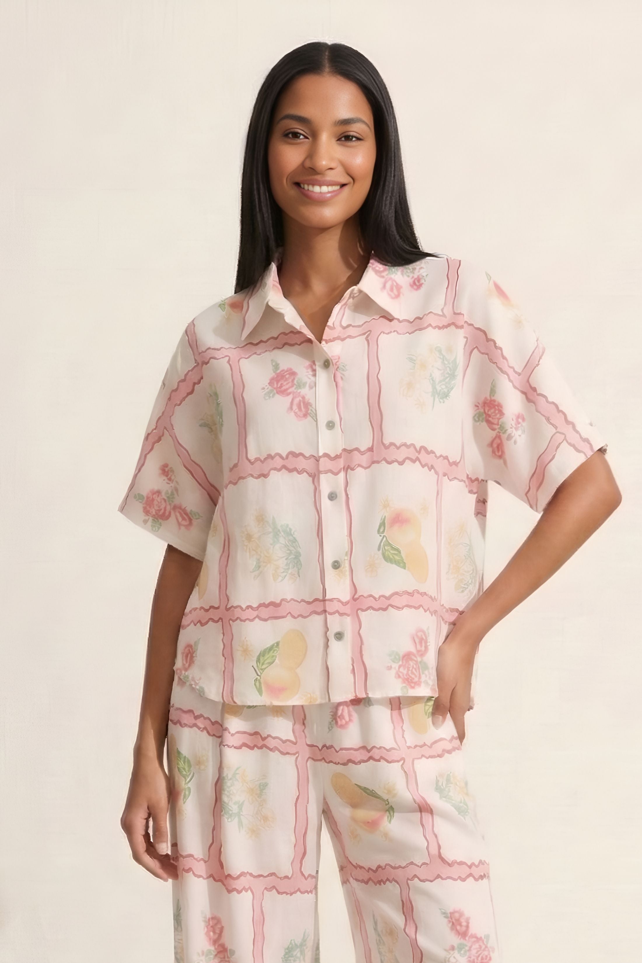 Collins Patterned Short Sleeve