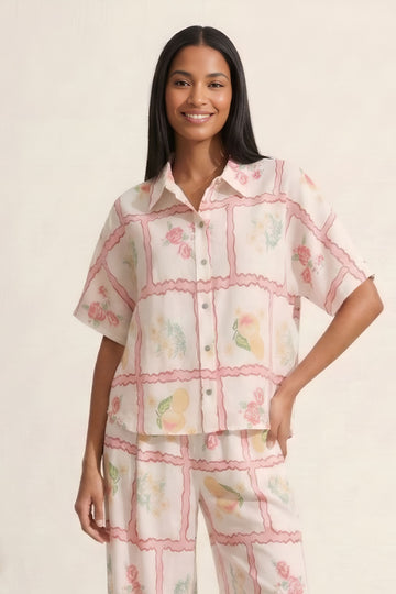 Collins Patterned Short Sleeve