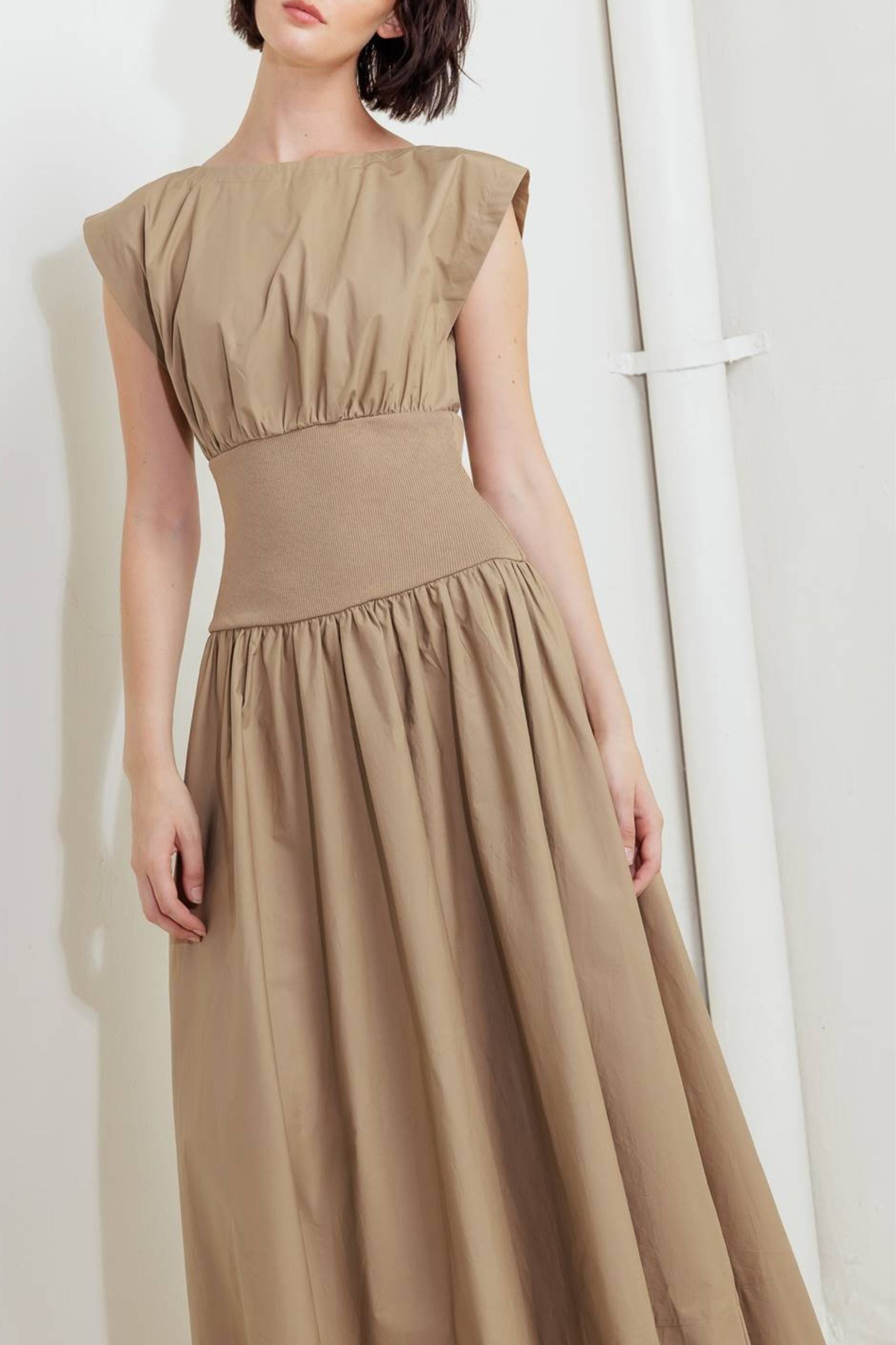Juniper Solid Midi Dress