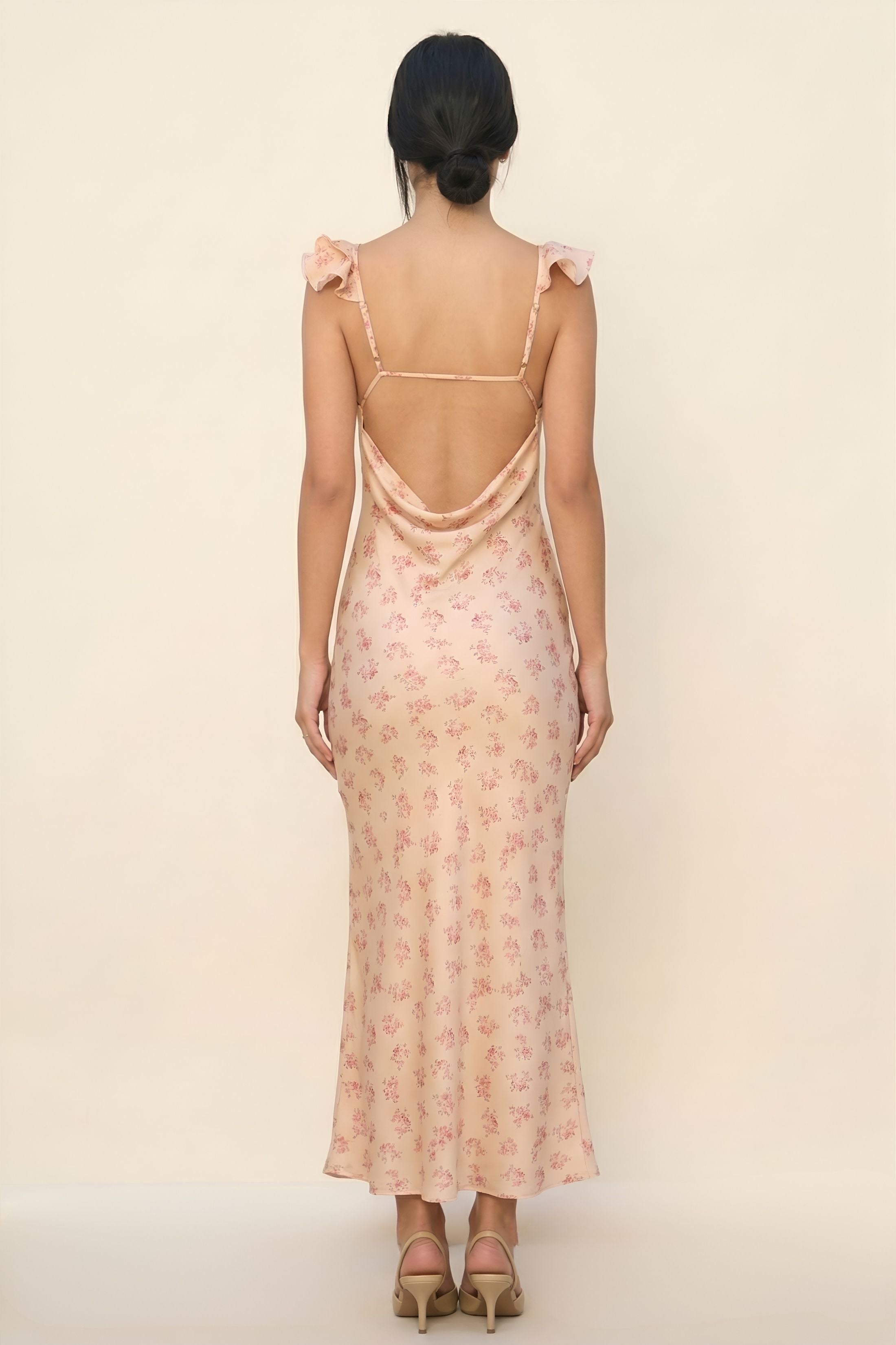 Jules Peach Whip Maxi Dress