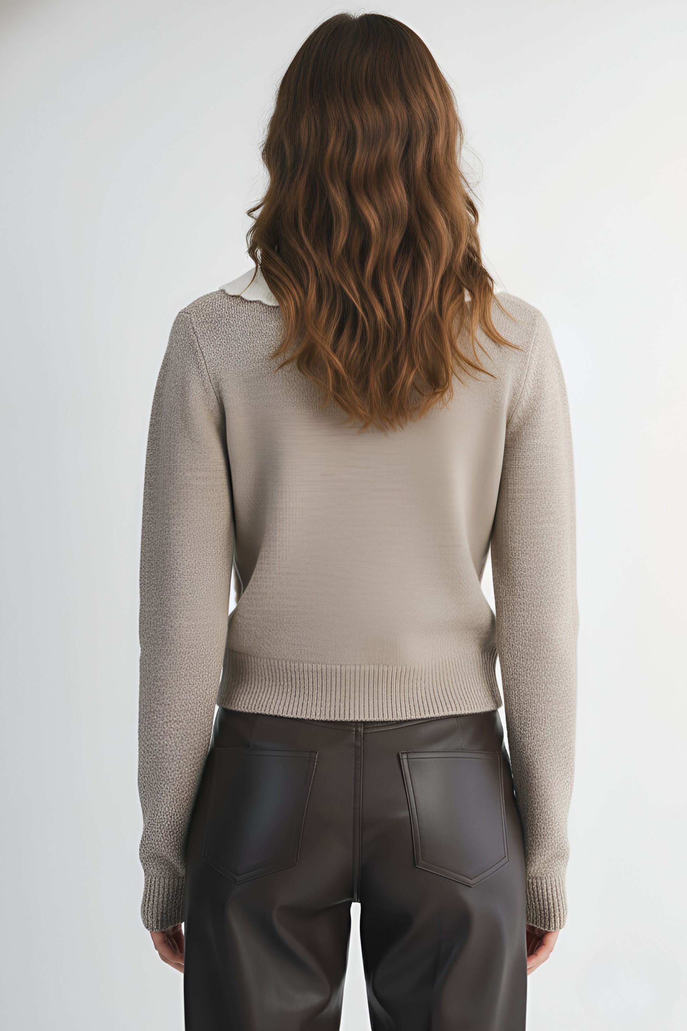 Aria Collared Knit Cardigan