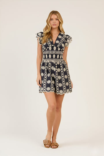 Gracie Embroidered Romper
