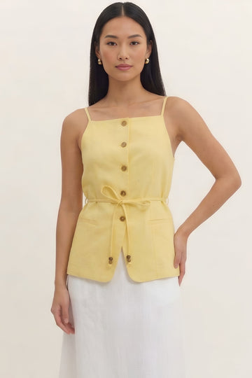 Elise Button Down Tank