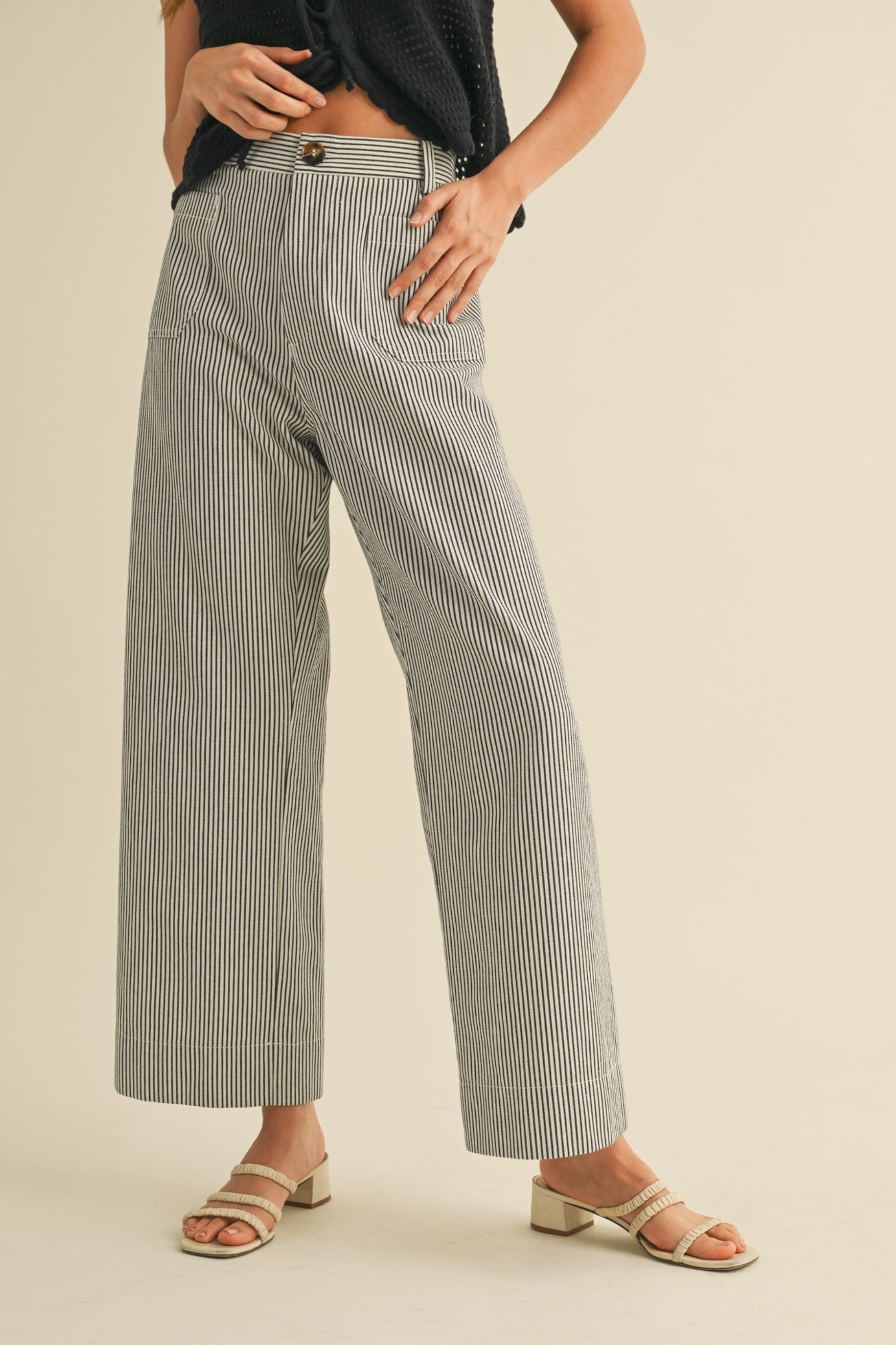 Jade Striped Pants