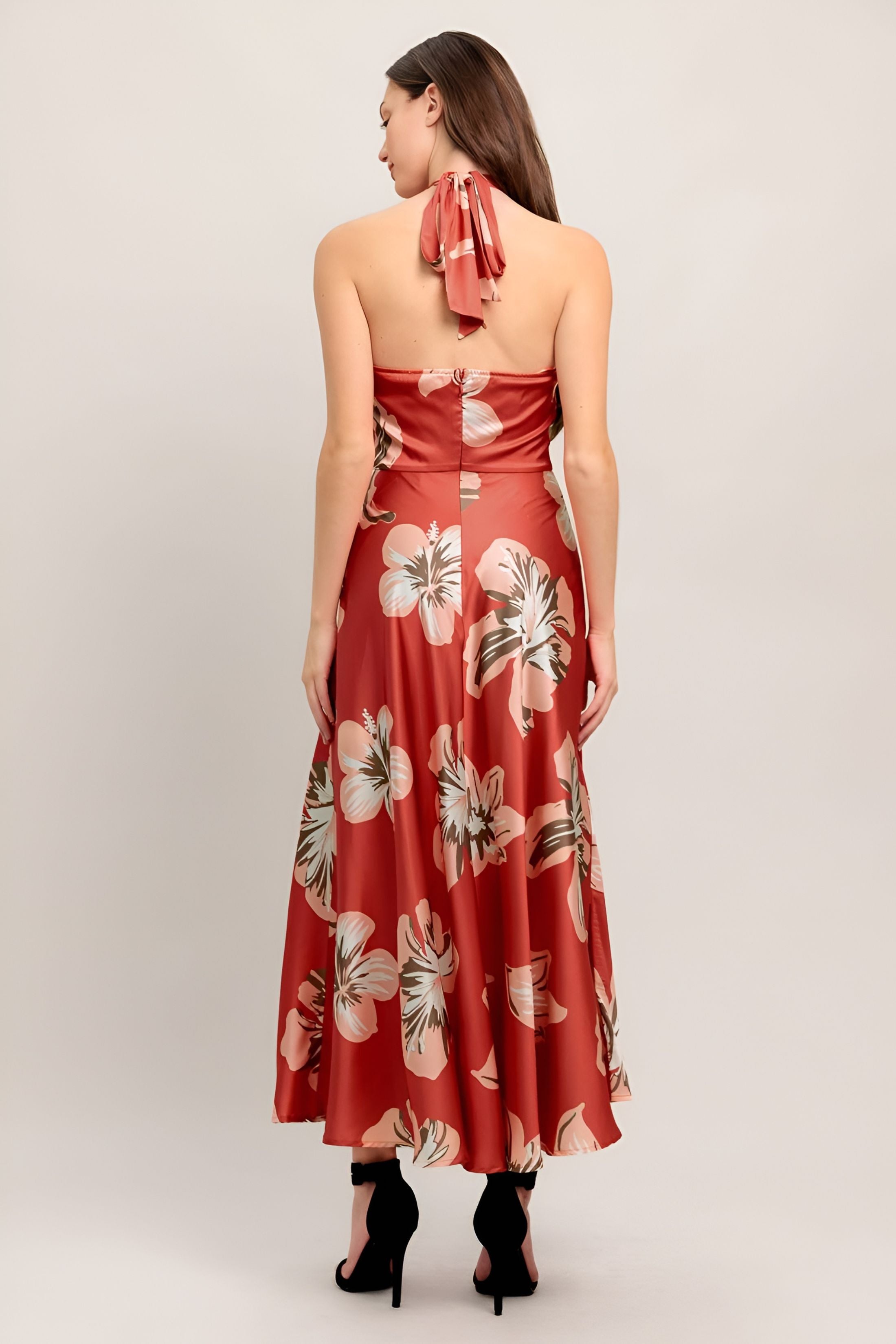 Grayson Printed Halter Dress