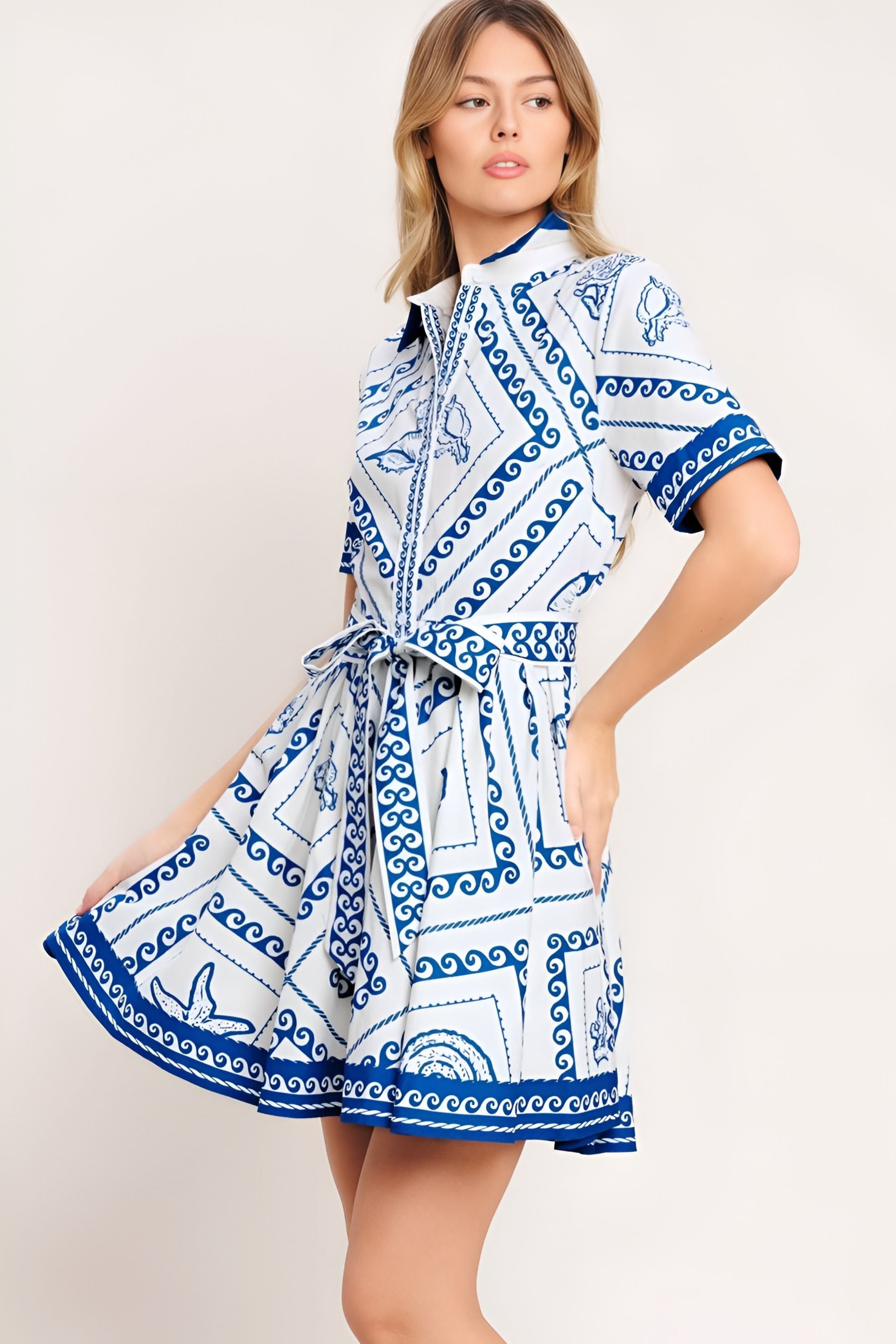 Riley Printed Mini Dress