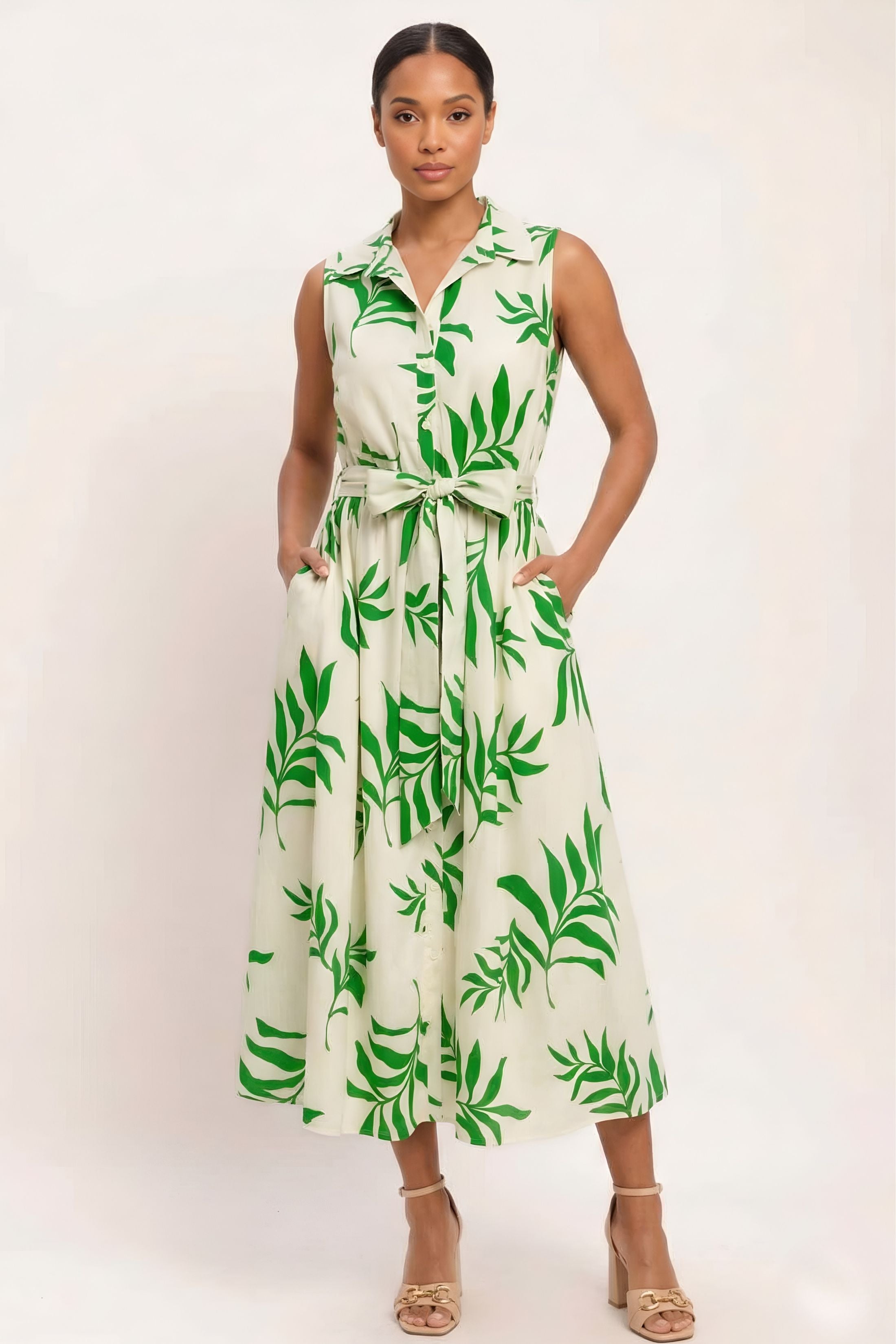 Anderson Belted Midi Dress