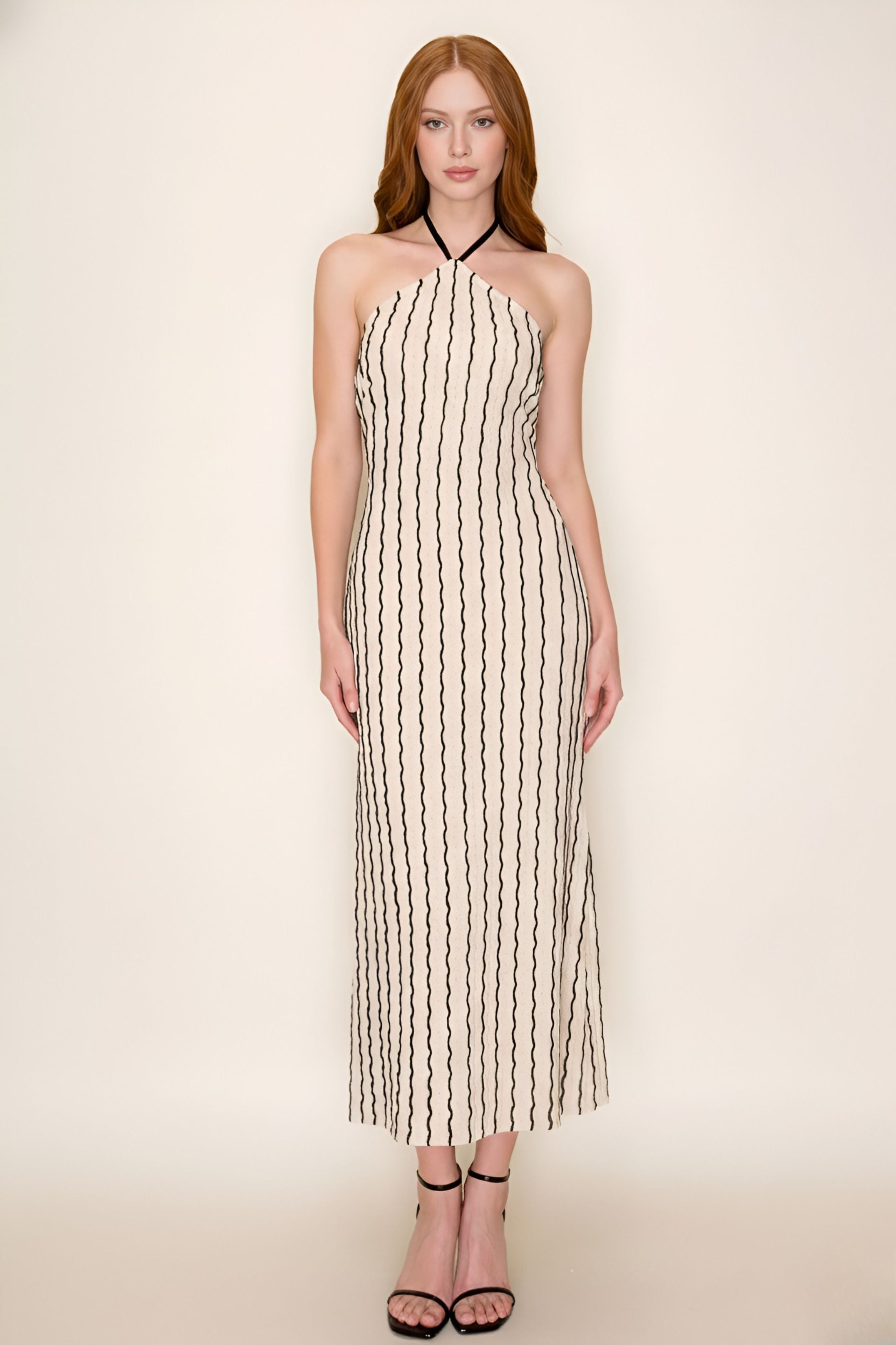 Sammy Halter Striped Dress