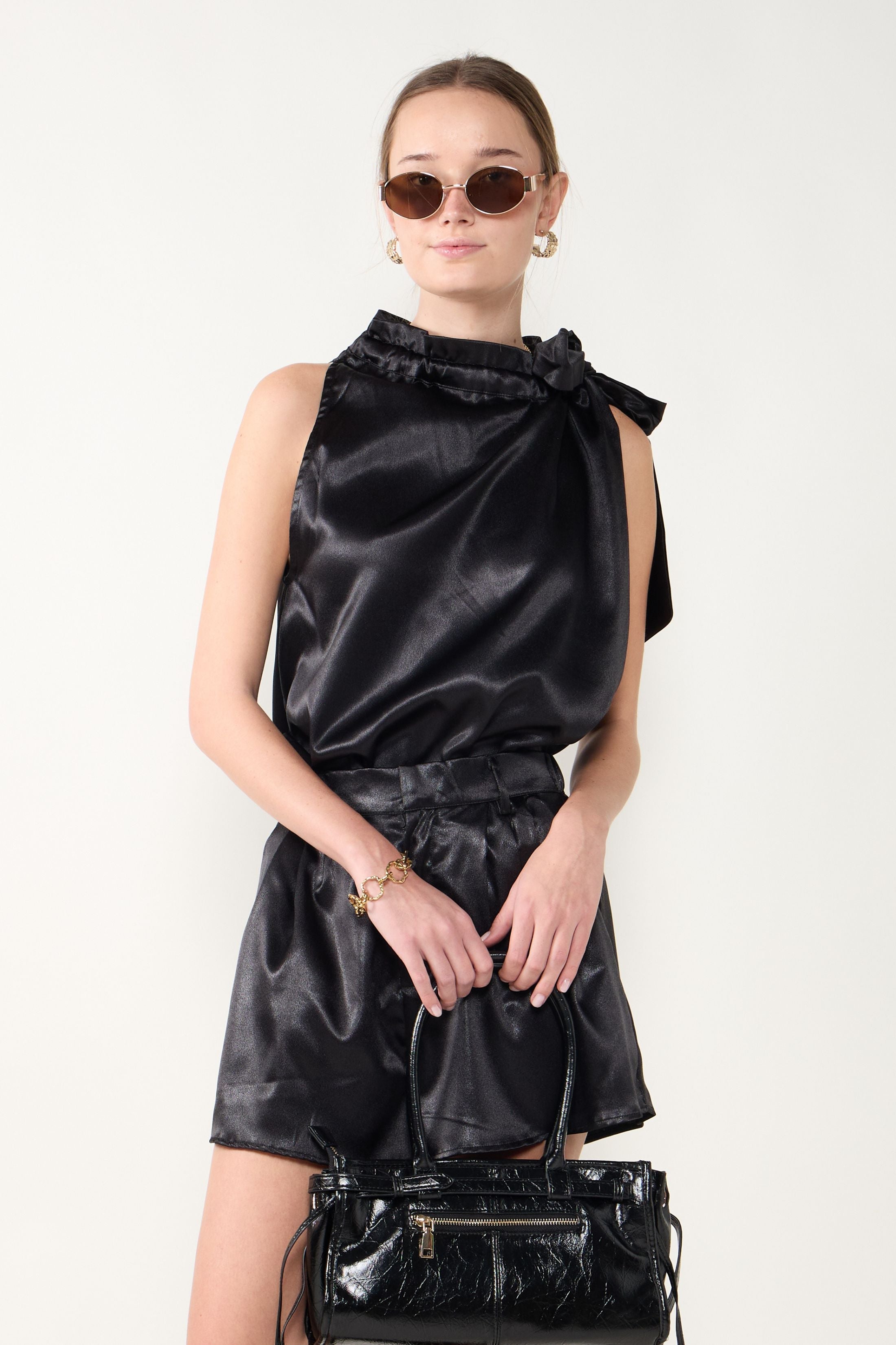 Eve Ruffle Sleeveless Top