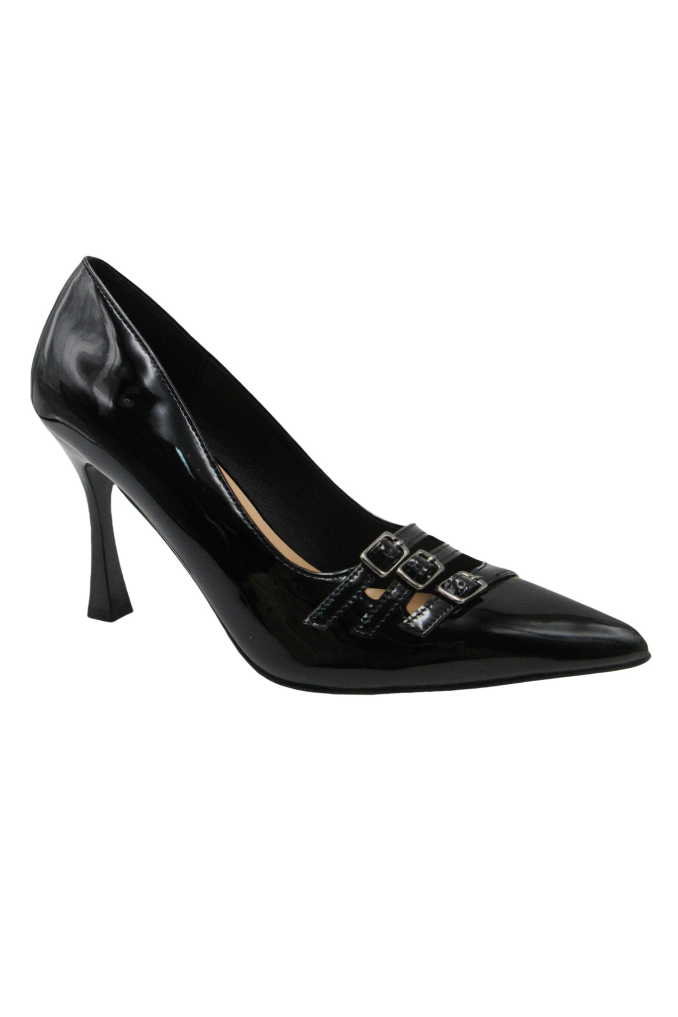 Sleek Buckle Heel