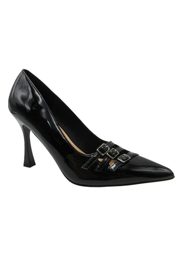 Sleek Buckle Heel