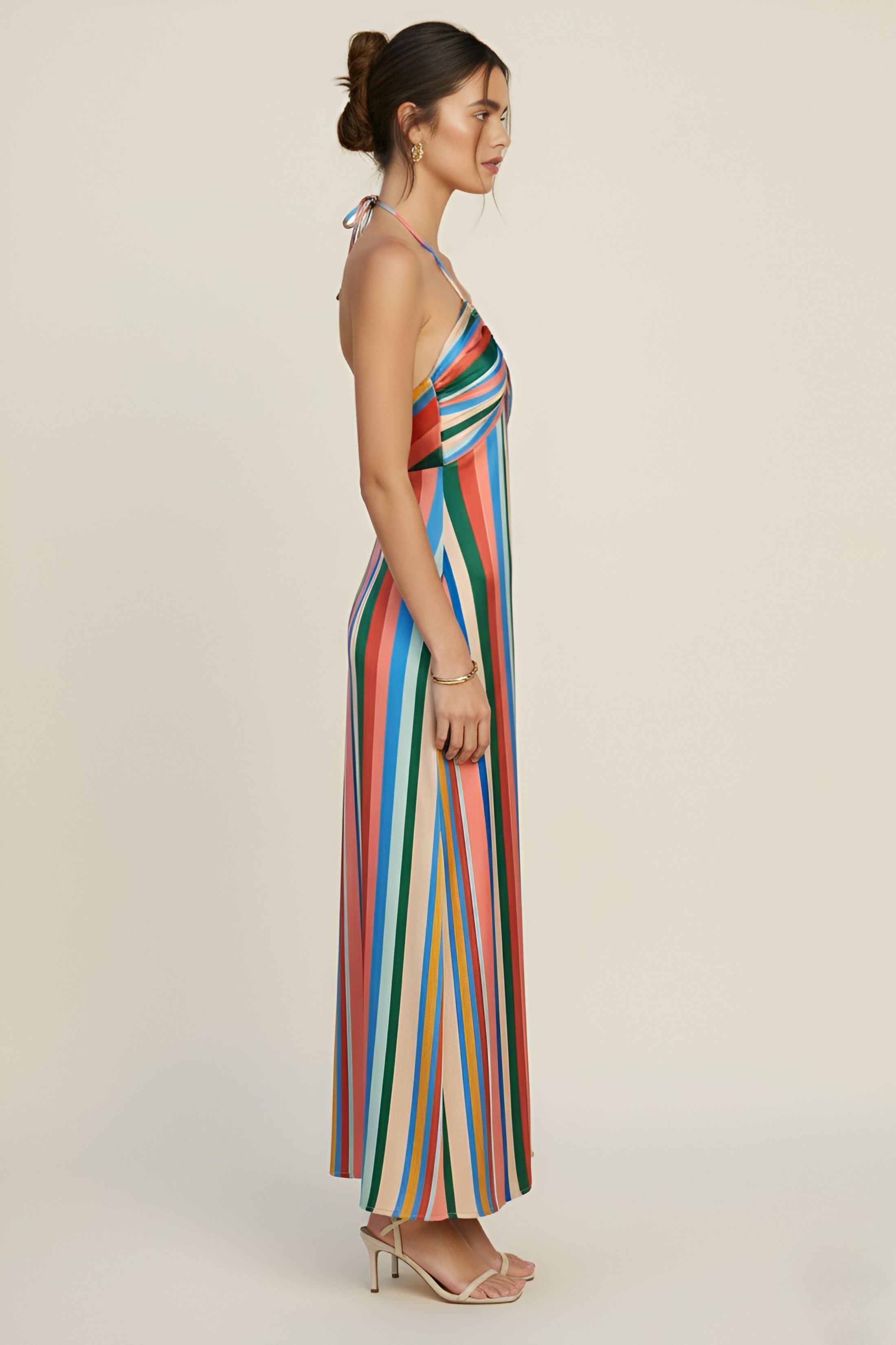 Anderson Summer Stripes Maxi Dress