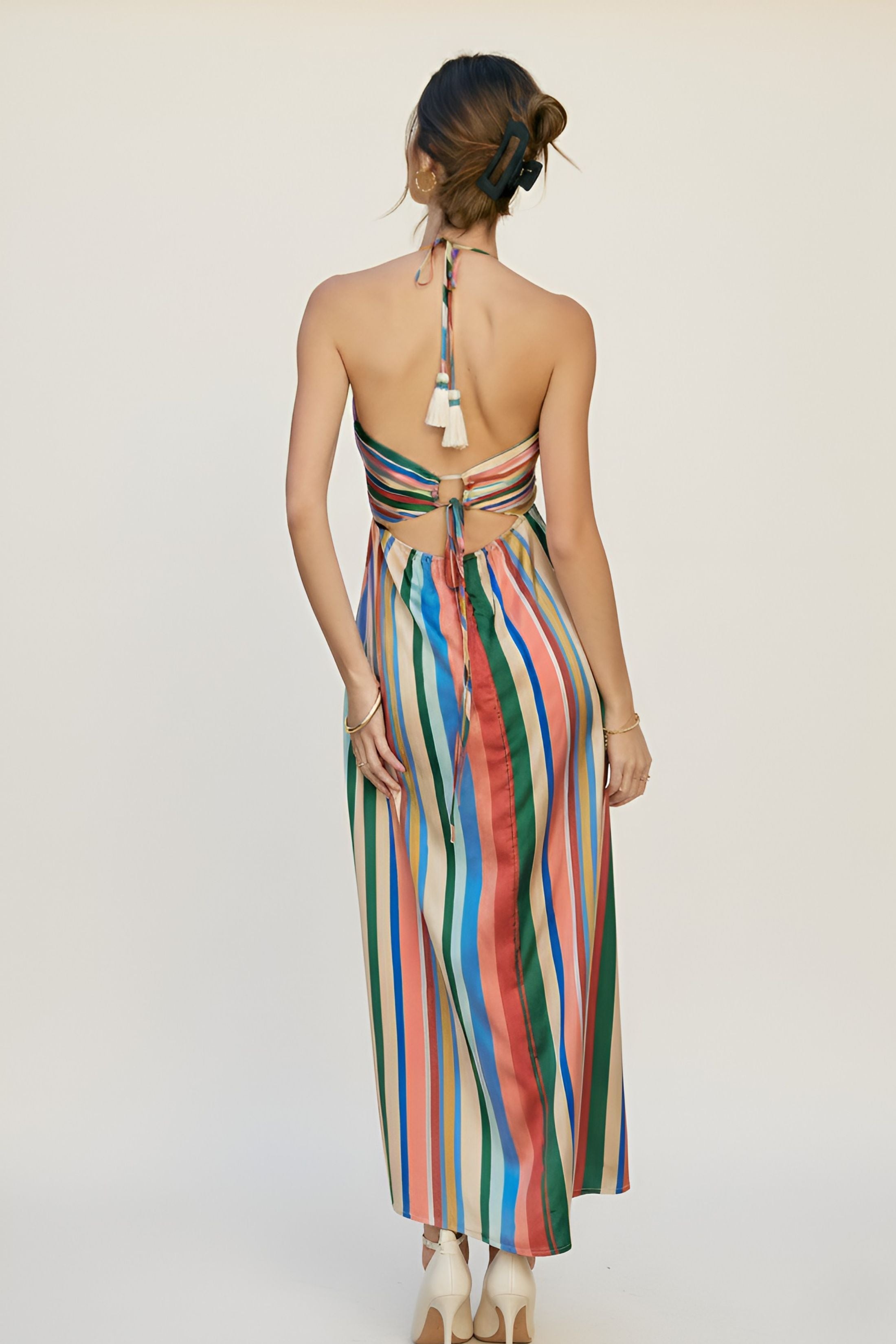 Anderson Summer Stripes Maxi Dress