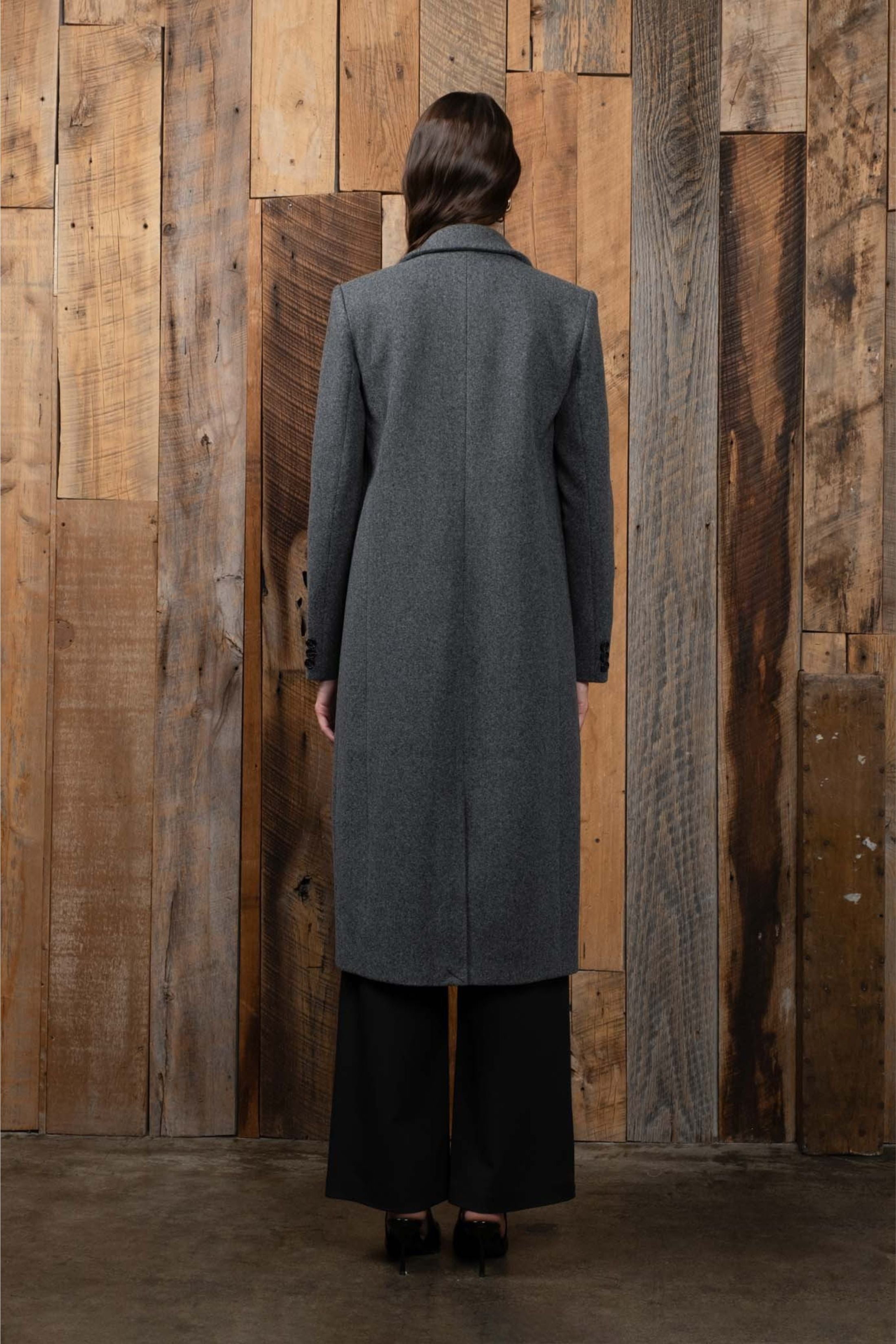Brynlee Collar Button Coat