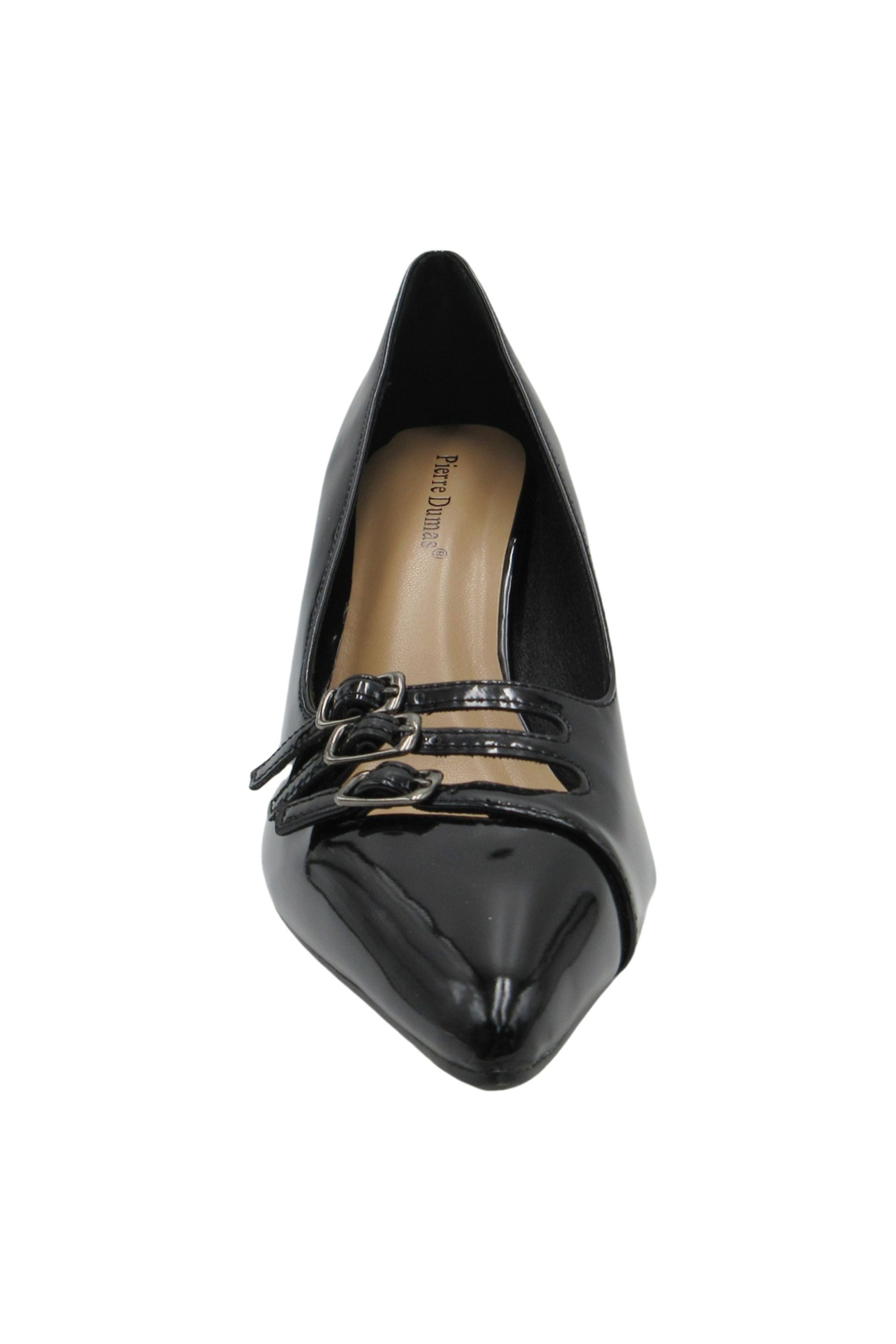 Sleek Buckle Heel