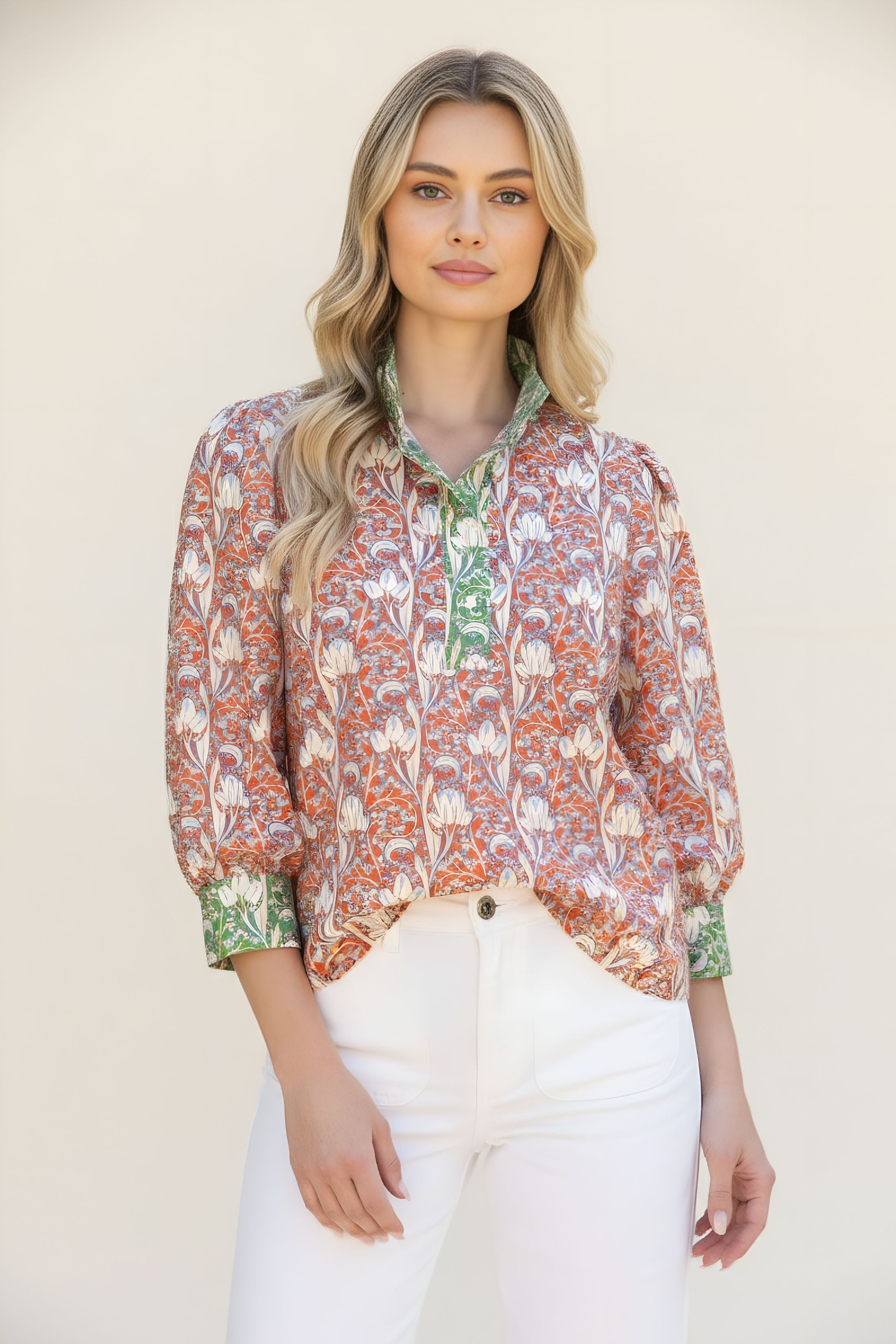 Sophie Two Toned Blouse