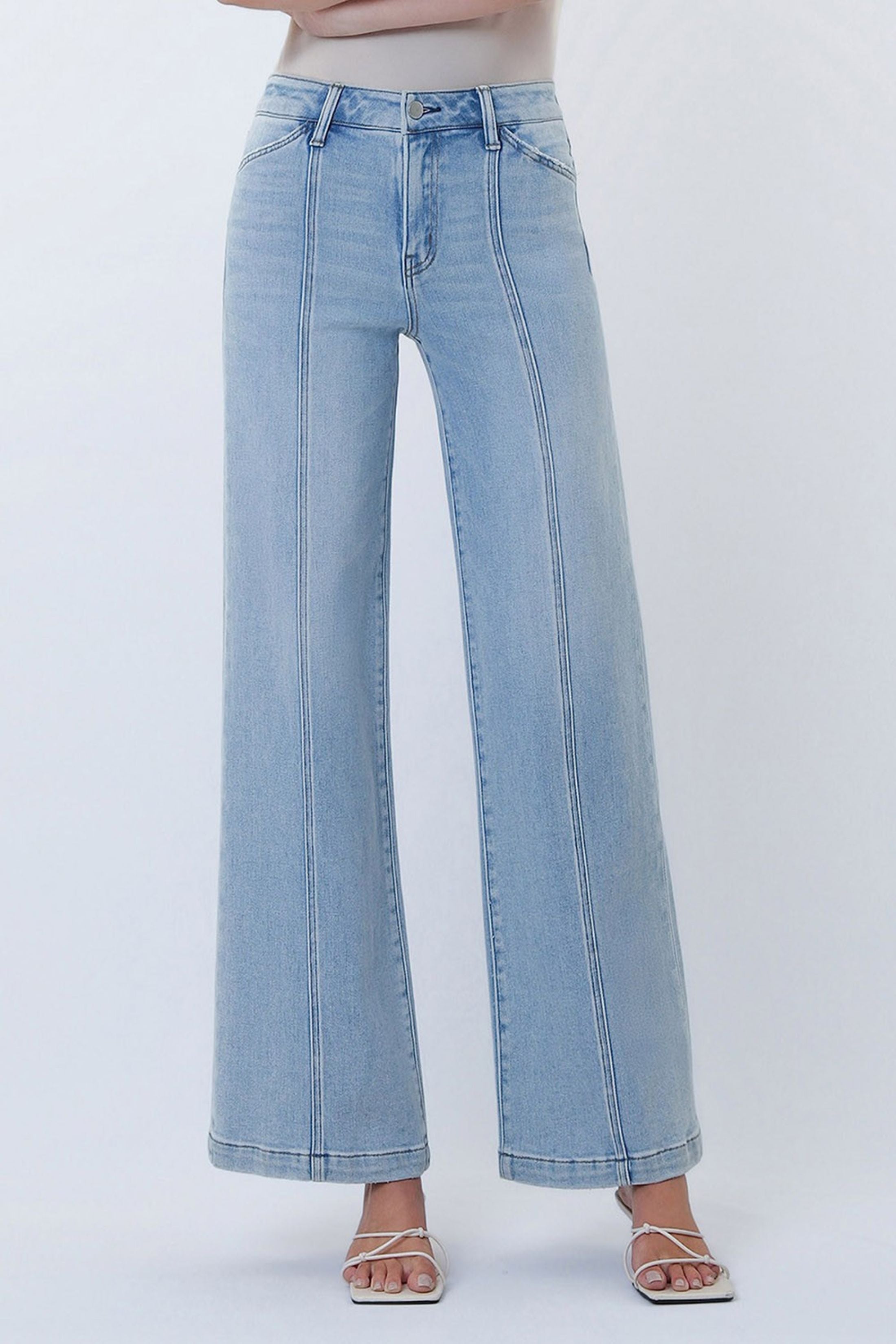Erin High Rise Pintuck Jean