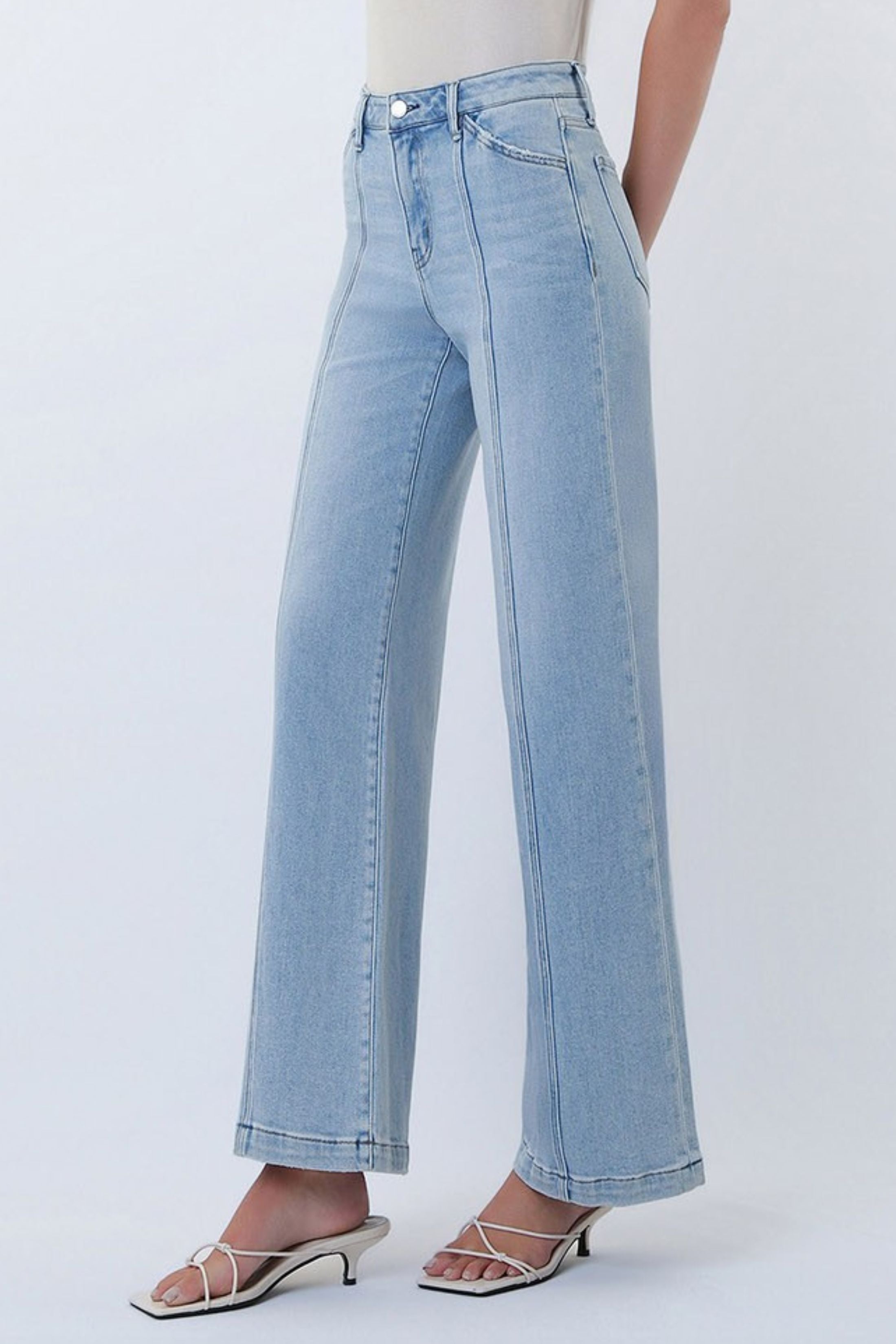 Erin High Rise Pintuck Jean