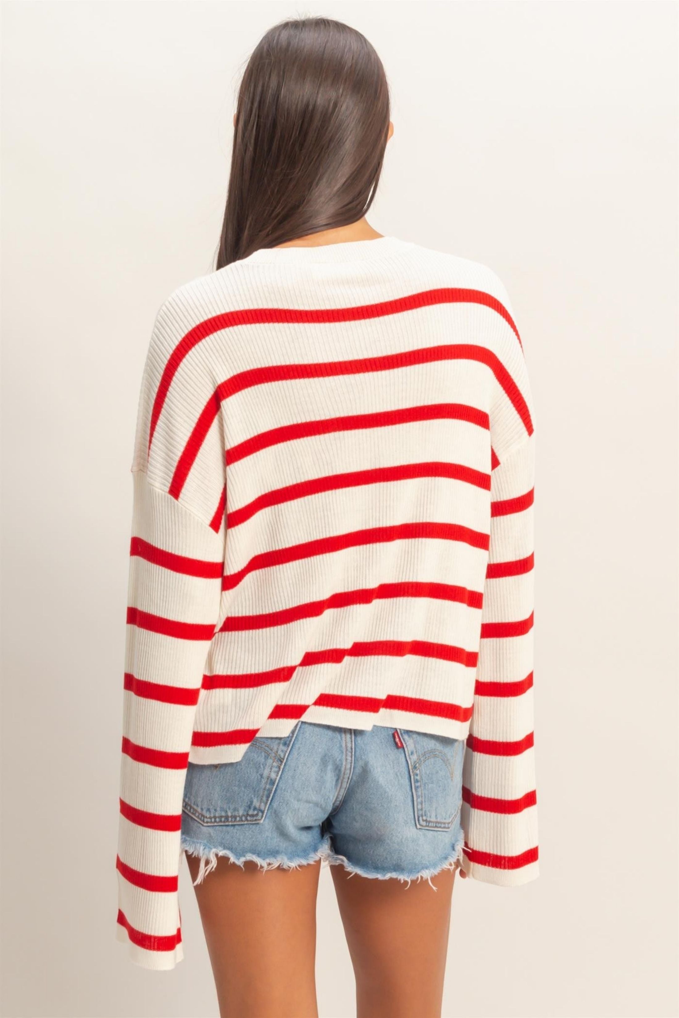 Aubrey Lightweight Striped Sweater