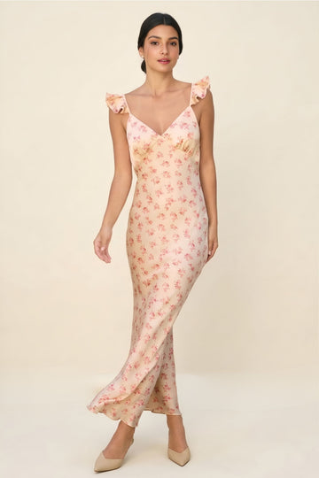 Jules Peach Whip Maxi Dress