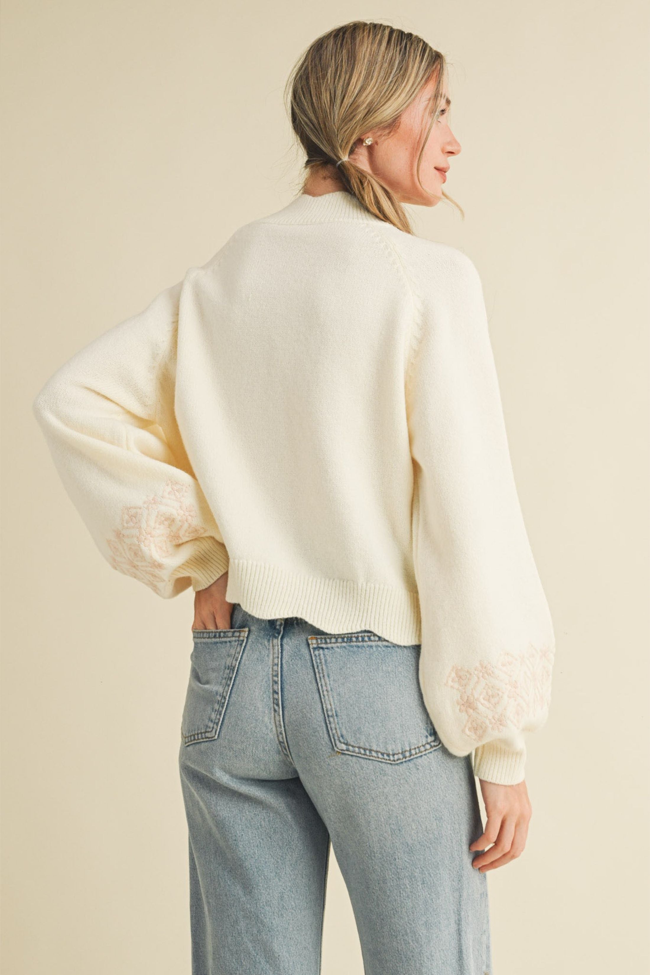 Quinn Scallop Hem Sweater