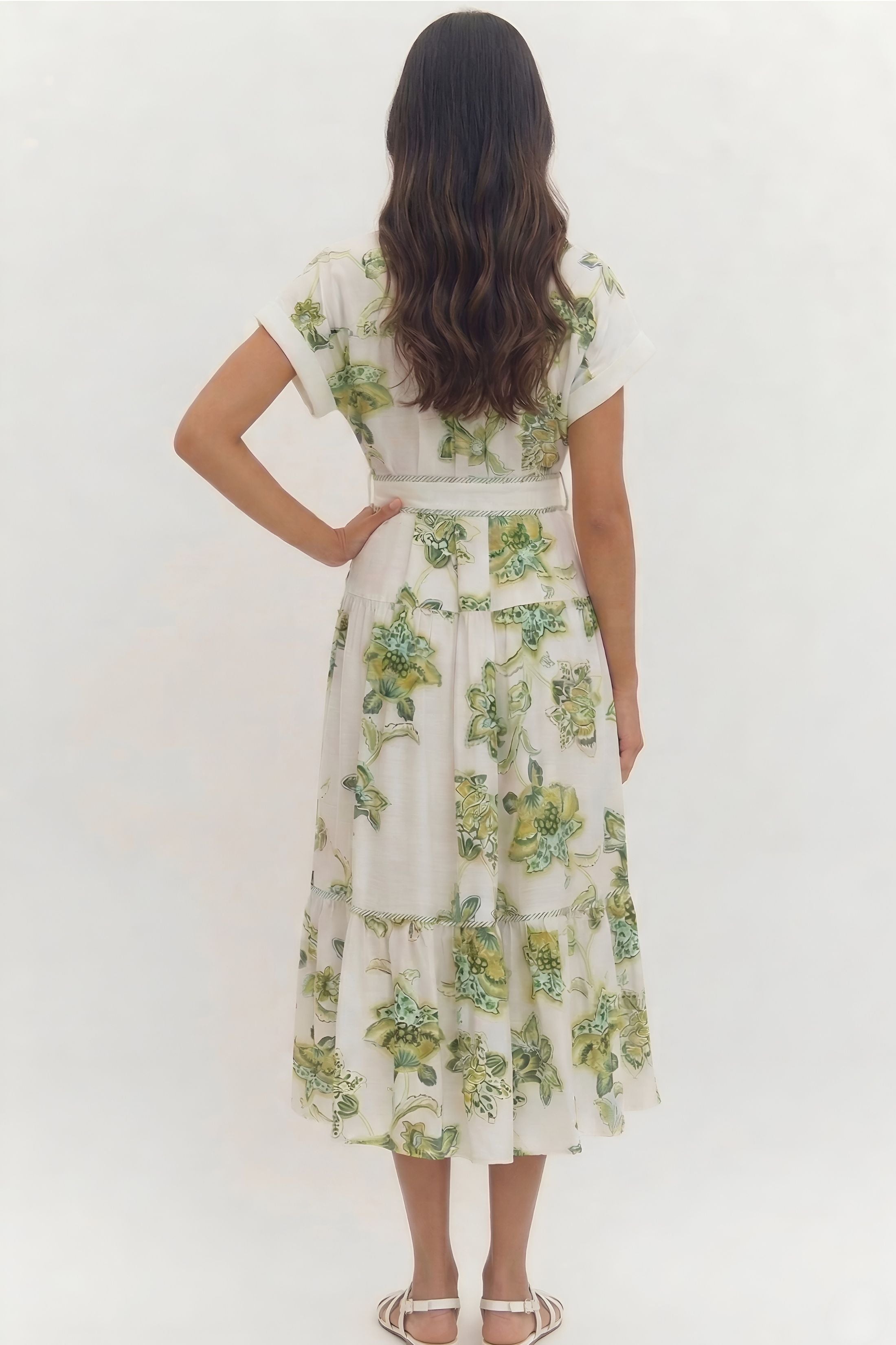 Rosalie Patterned Long Dress