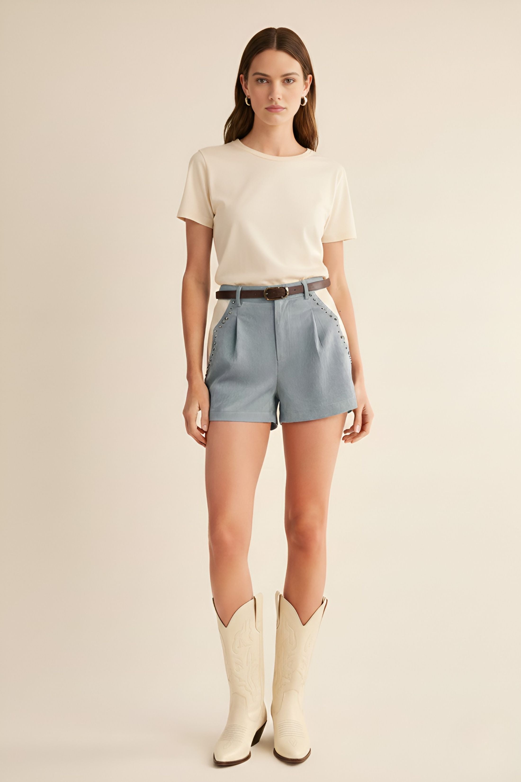 Hannah Studded Shorts