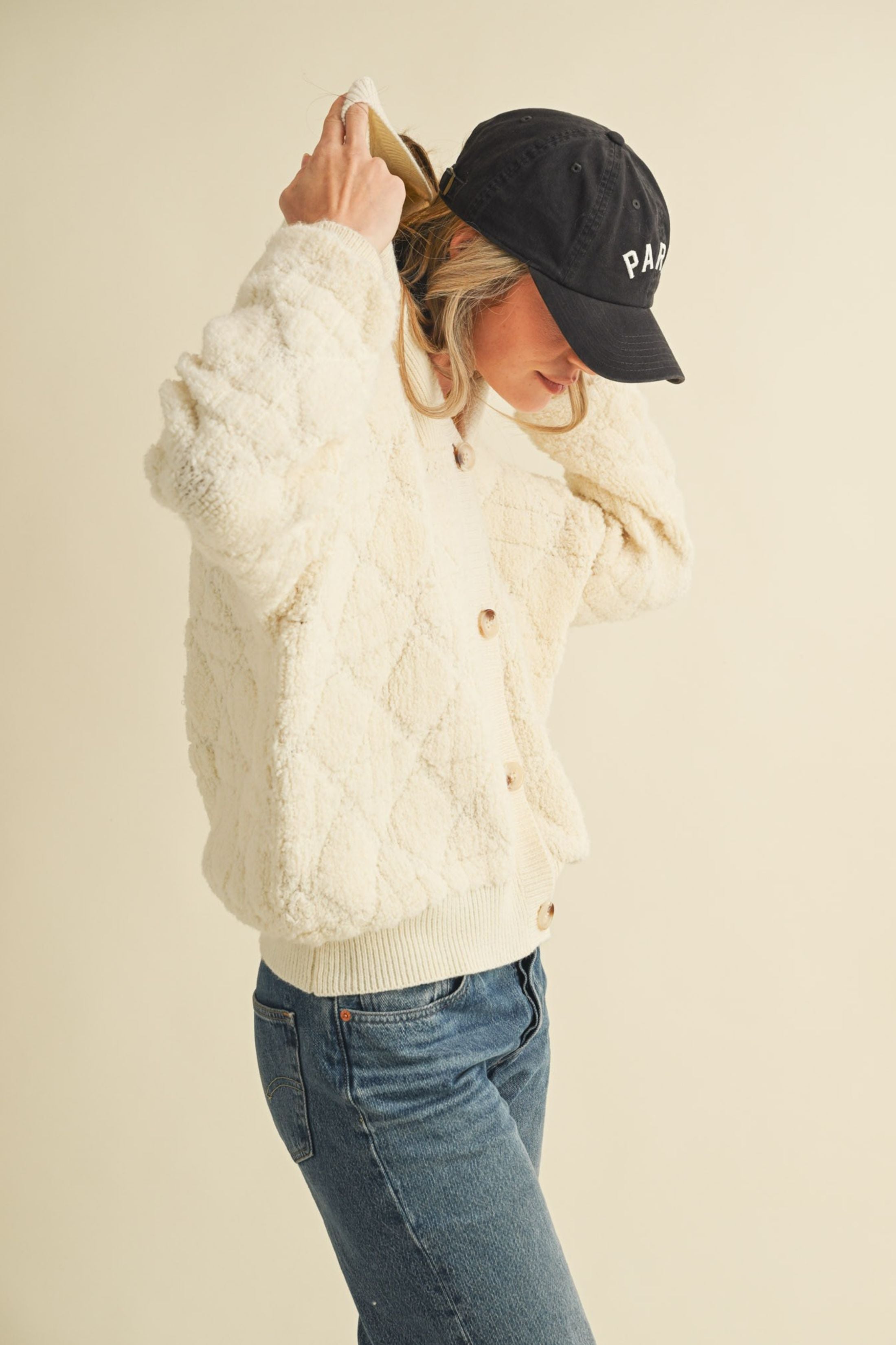 Maren Fuzzy Hooded Cardigan