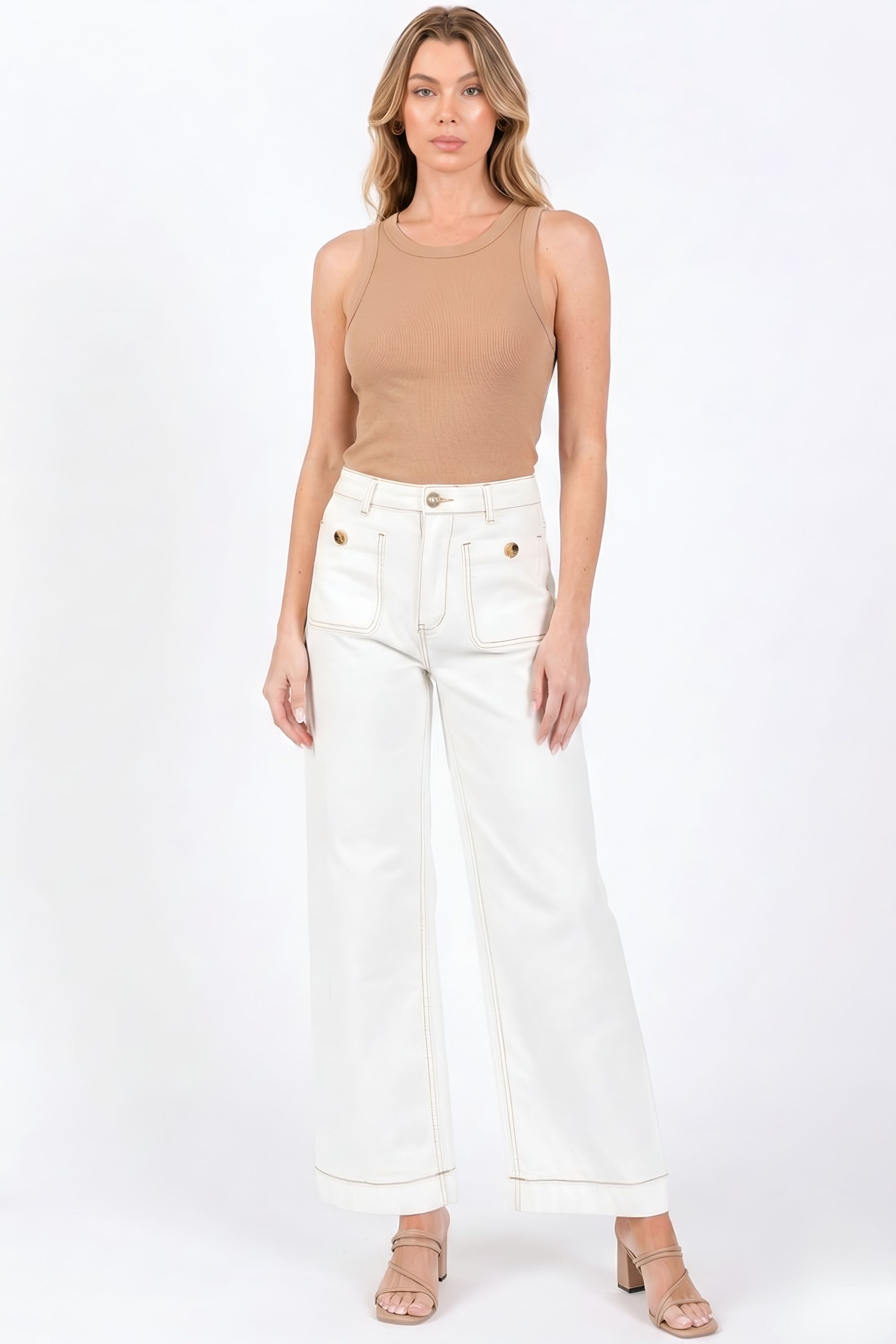 Claire High Waist Straight Jeans