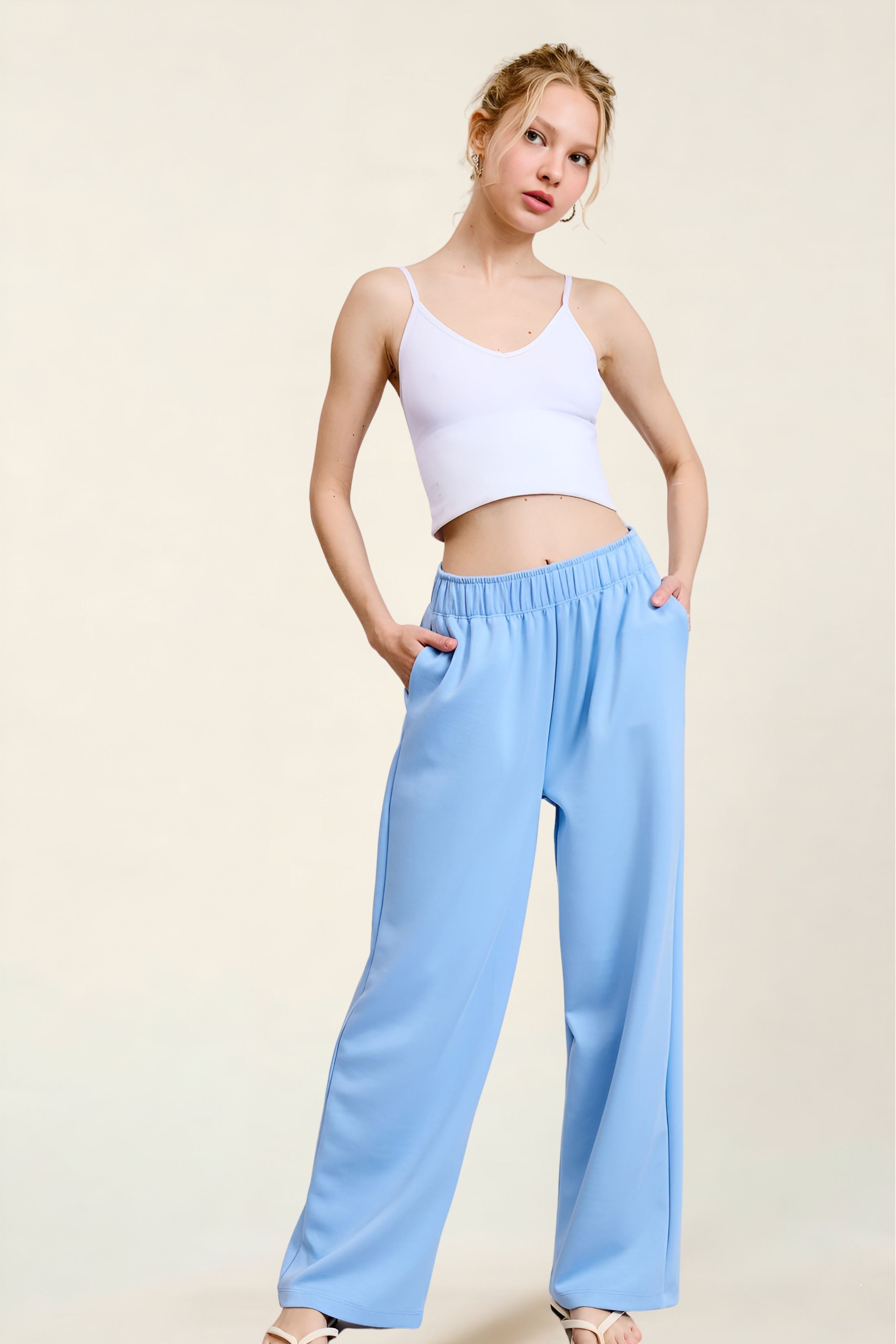 Yasmin Elastic Waist Pant