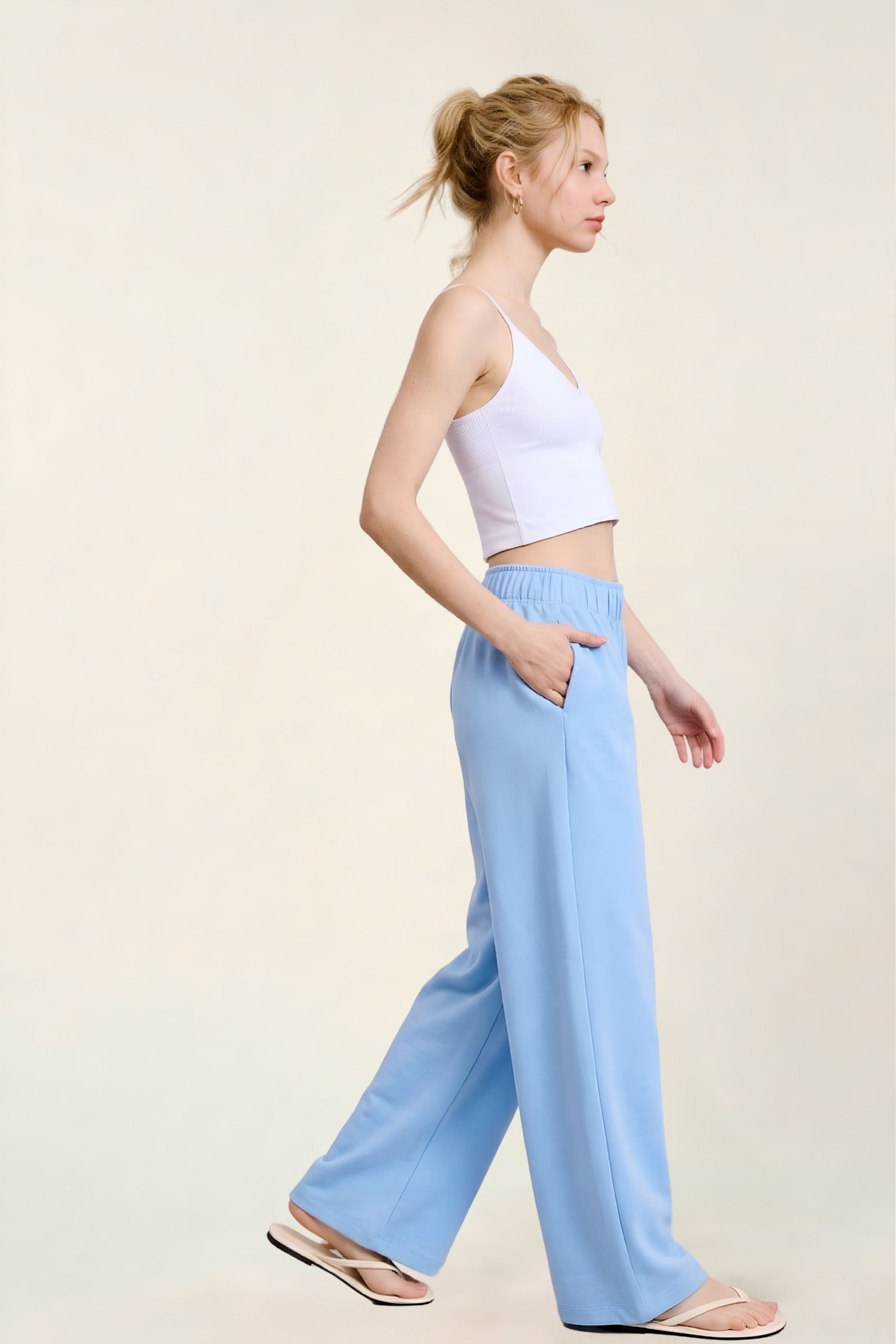 Yasmin Elastic Waist Pant