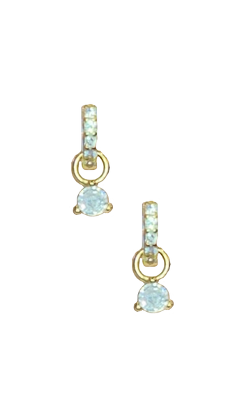 CZ Huggie Hoops